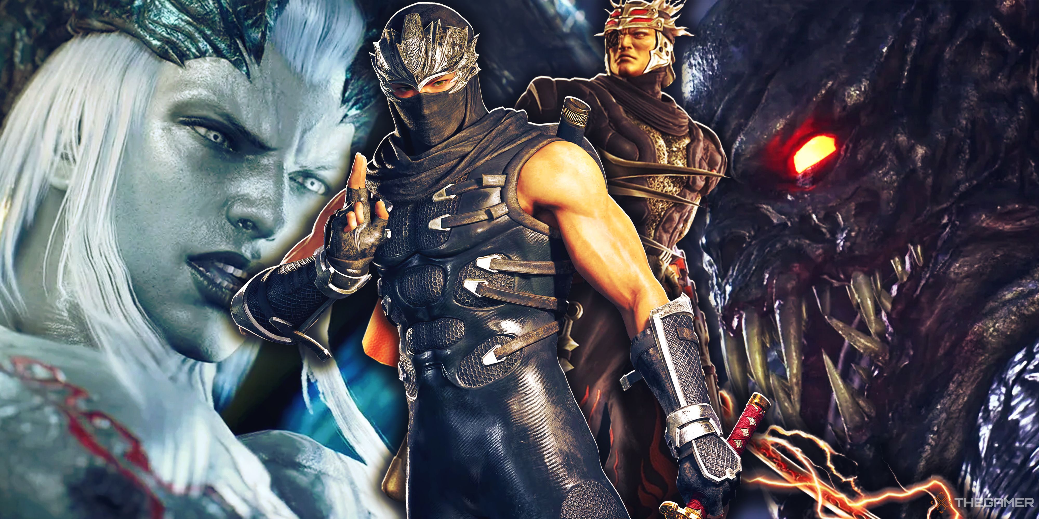 Ryu Hayabusa, Alexei, Genshin and Zedonius.