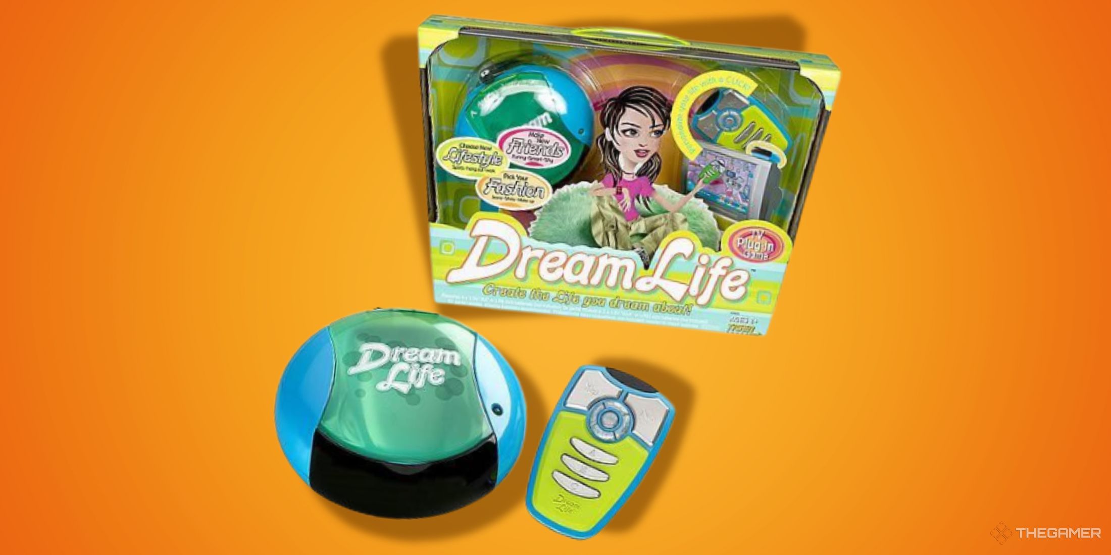 A photo of the dream life console game.