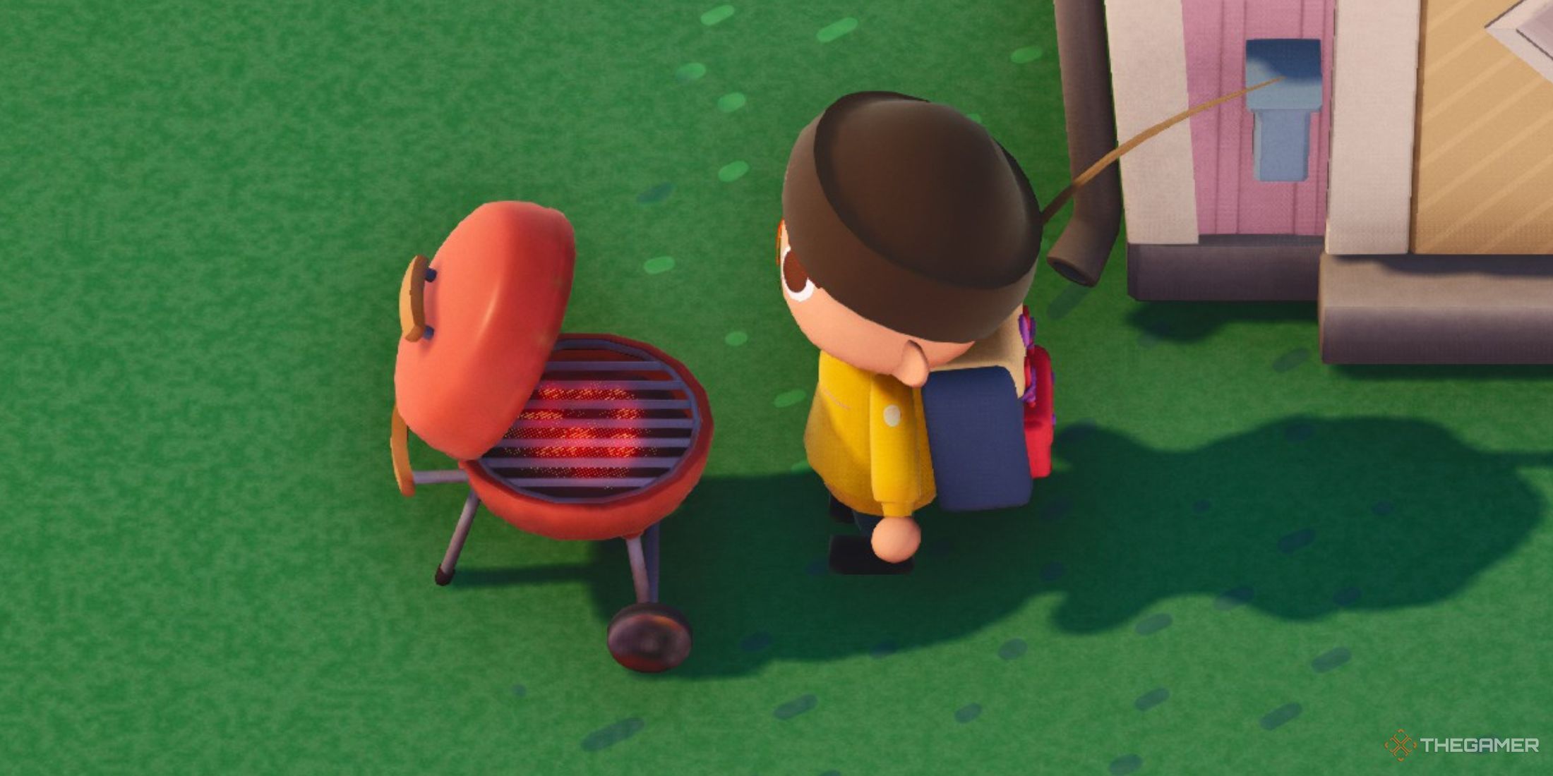 A player cooking in Longvinter.