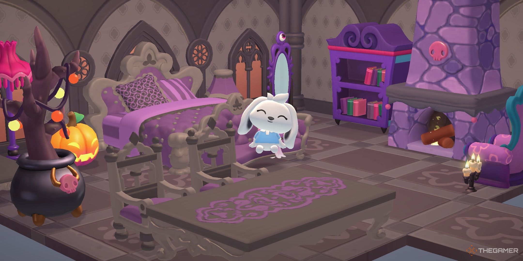 Hello Kitty Island Adventure is pushing a player in his scary room.