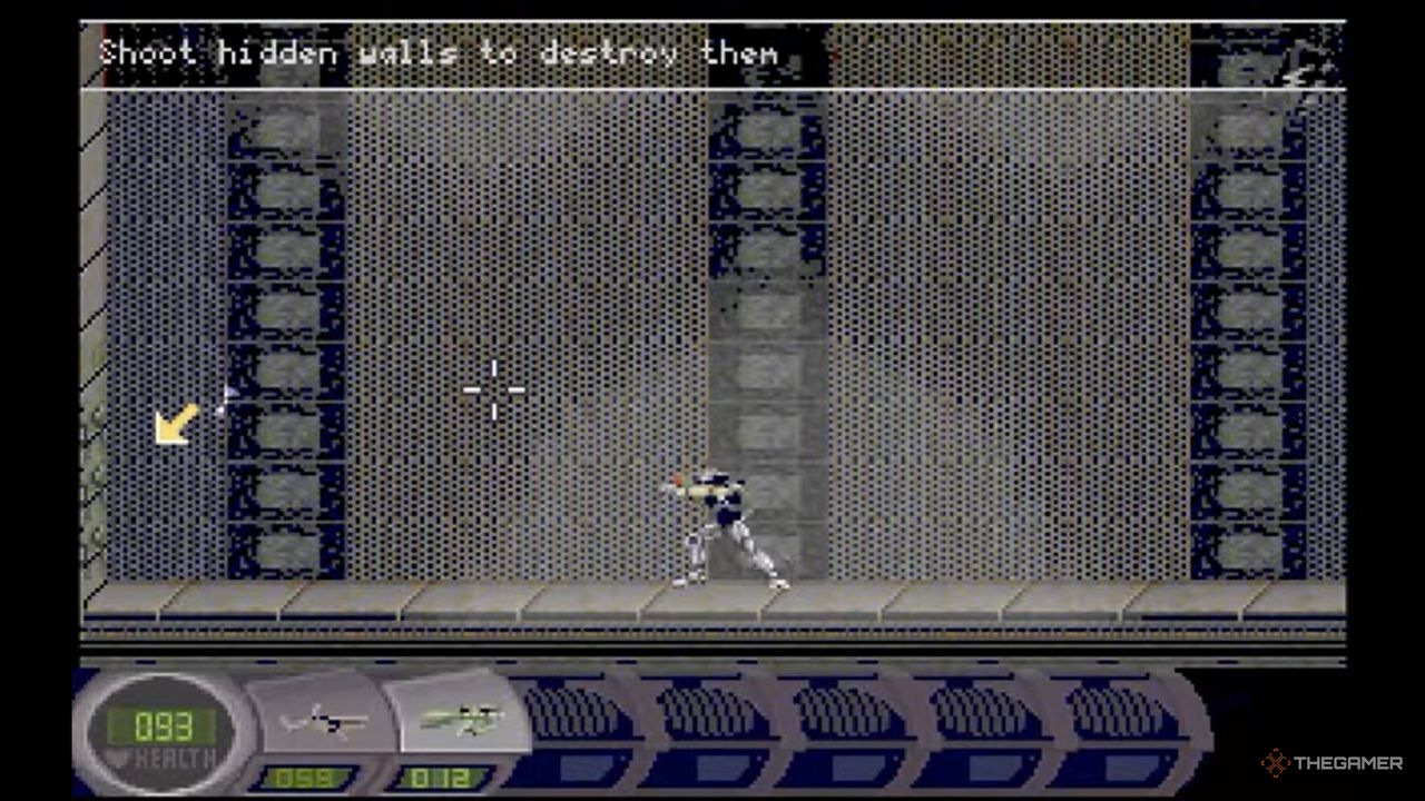 In the 1996 abuse, the main character went down from a hallway.