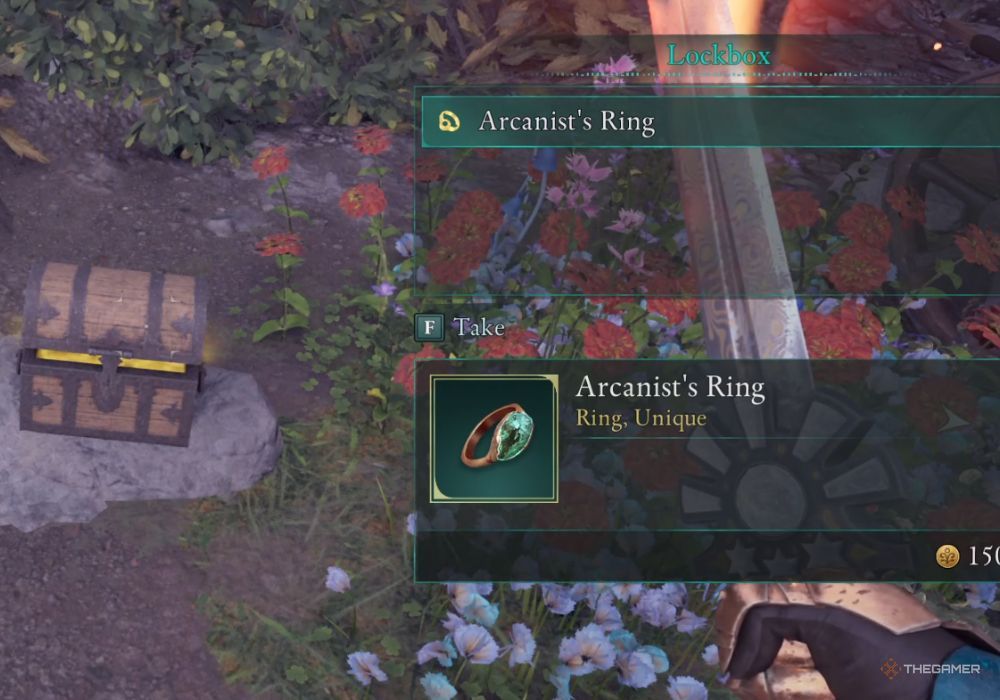 Avowed Arcanist's Ring location on ground.