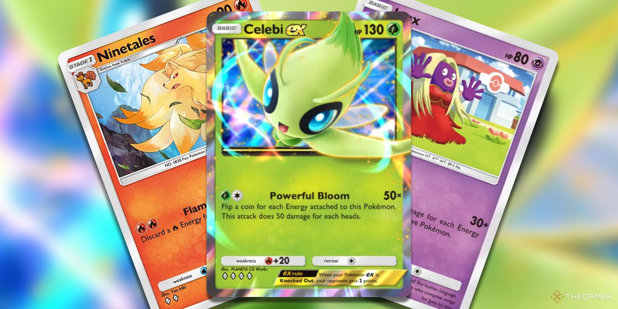 Celebi ex, Ninetales, and Jynx  from Pokemon TCG Pocket