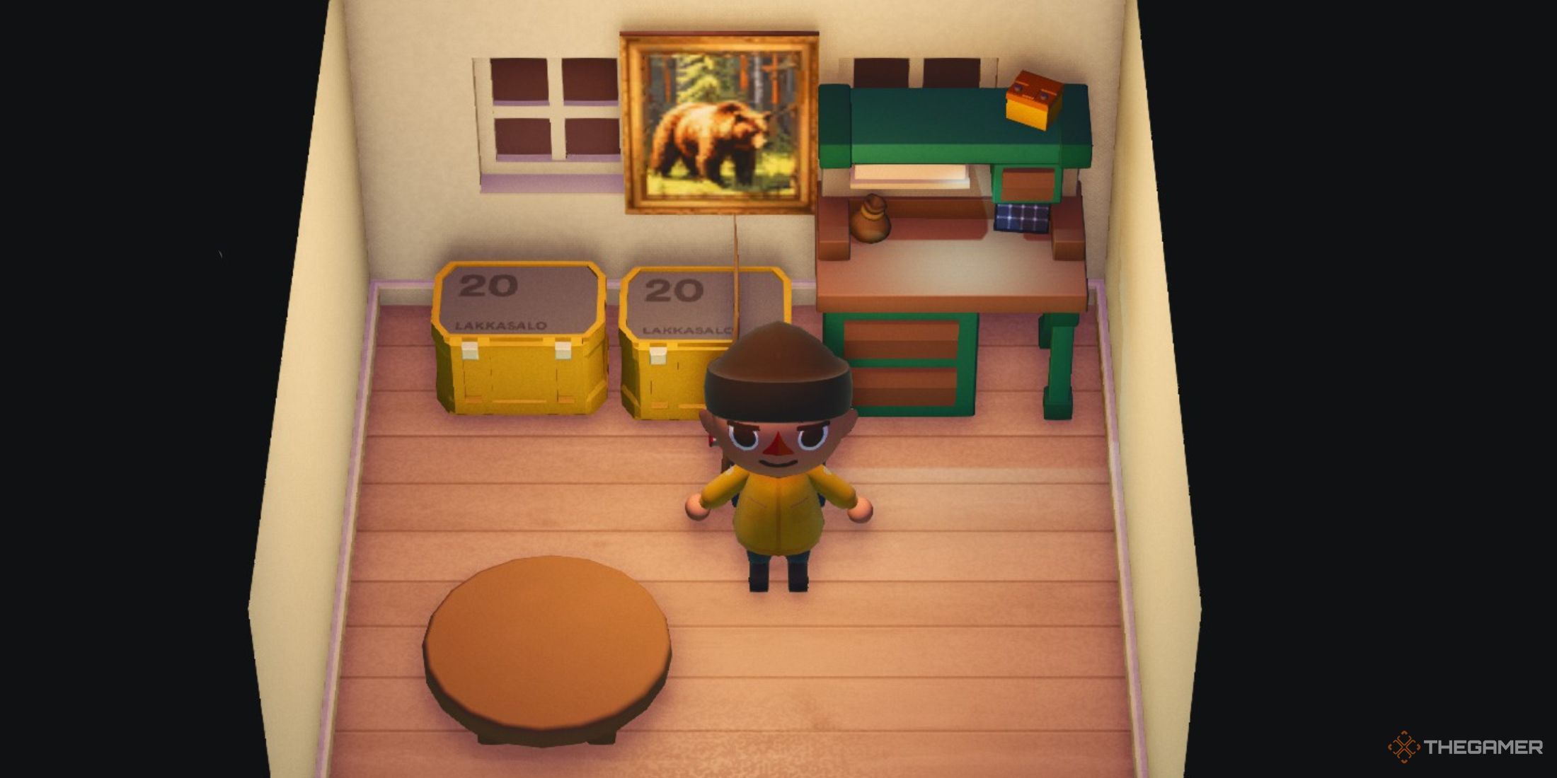Character standing by a table in Longvinter.