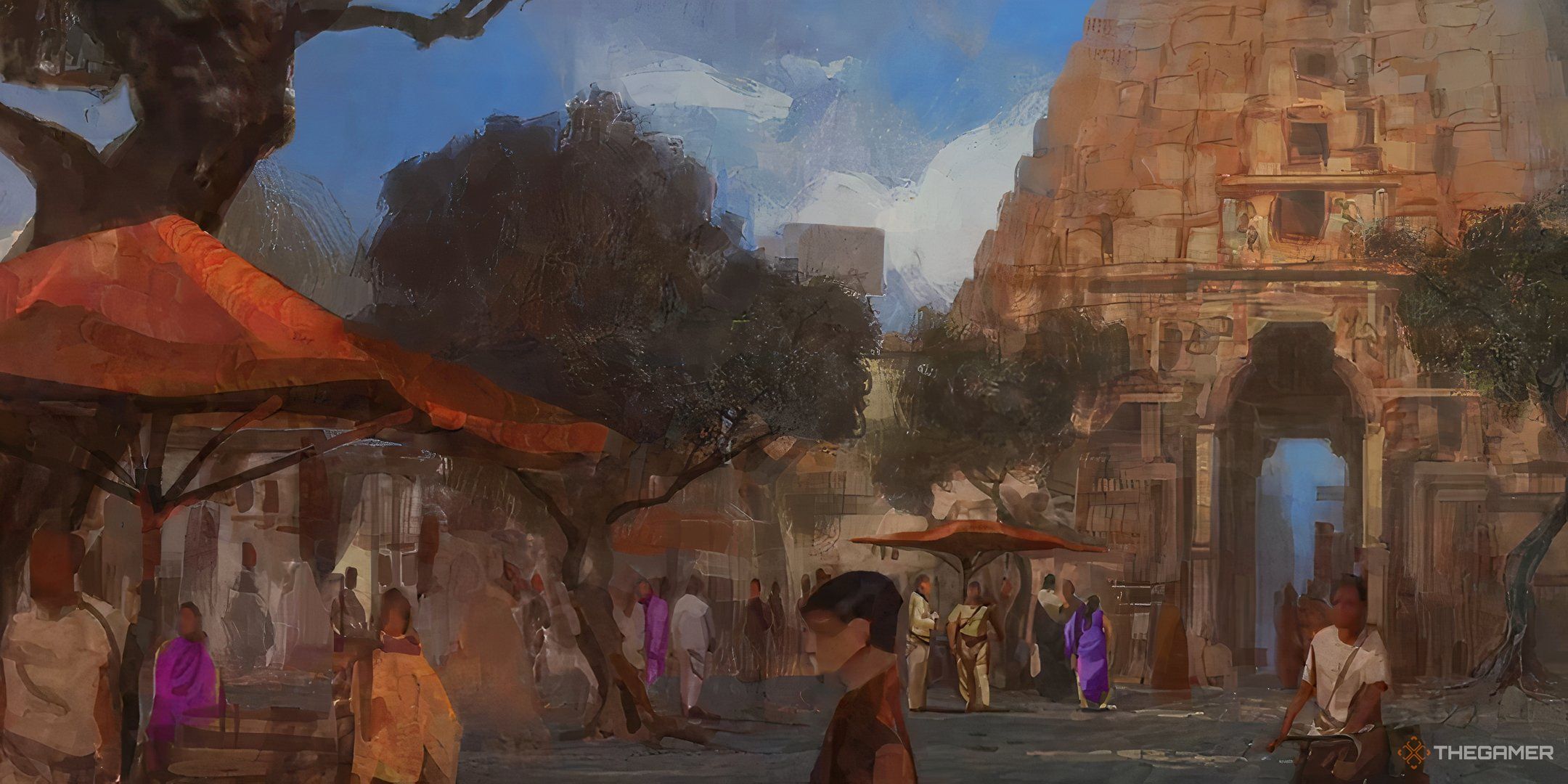 Artwork of an ancient Settlement in Civilization 7. 