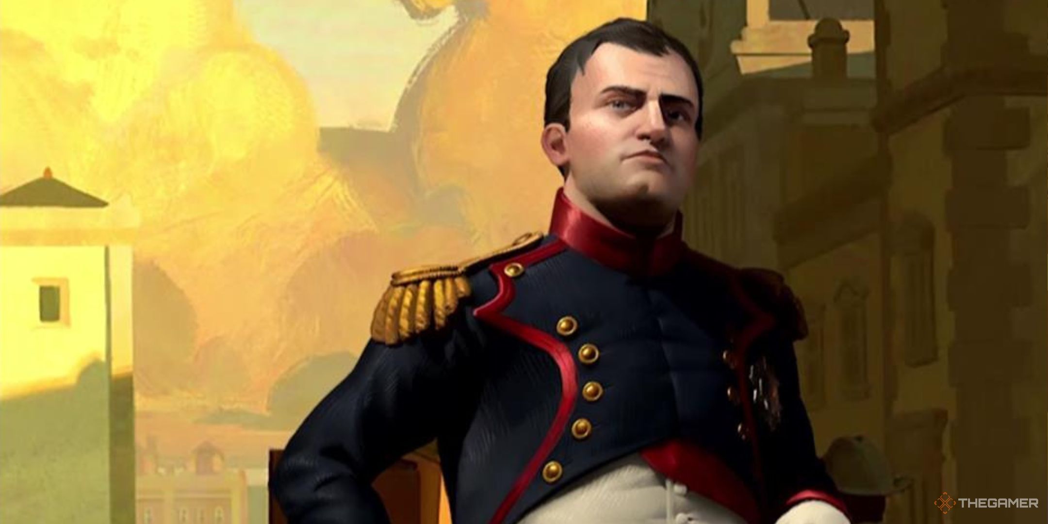 Napoleon stares daggers at us in Civilization 7.