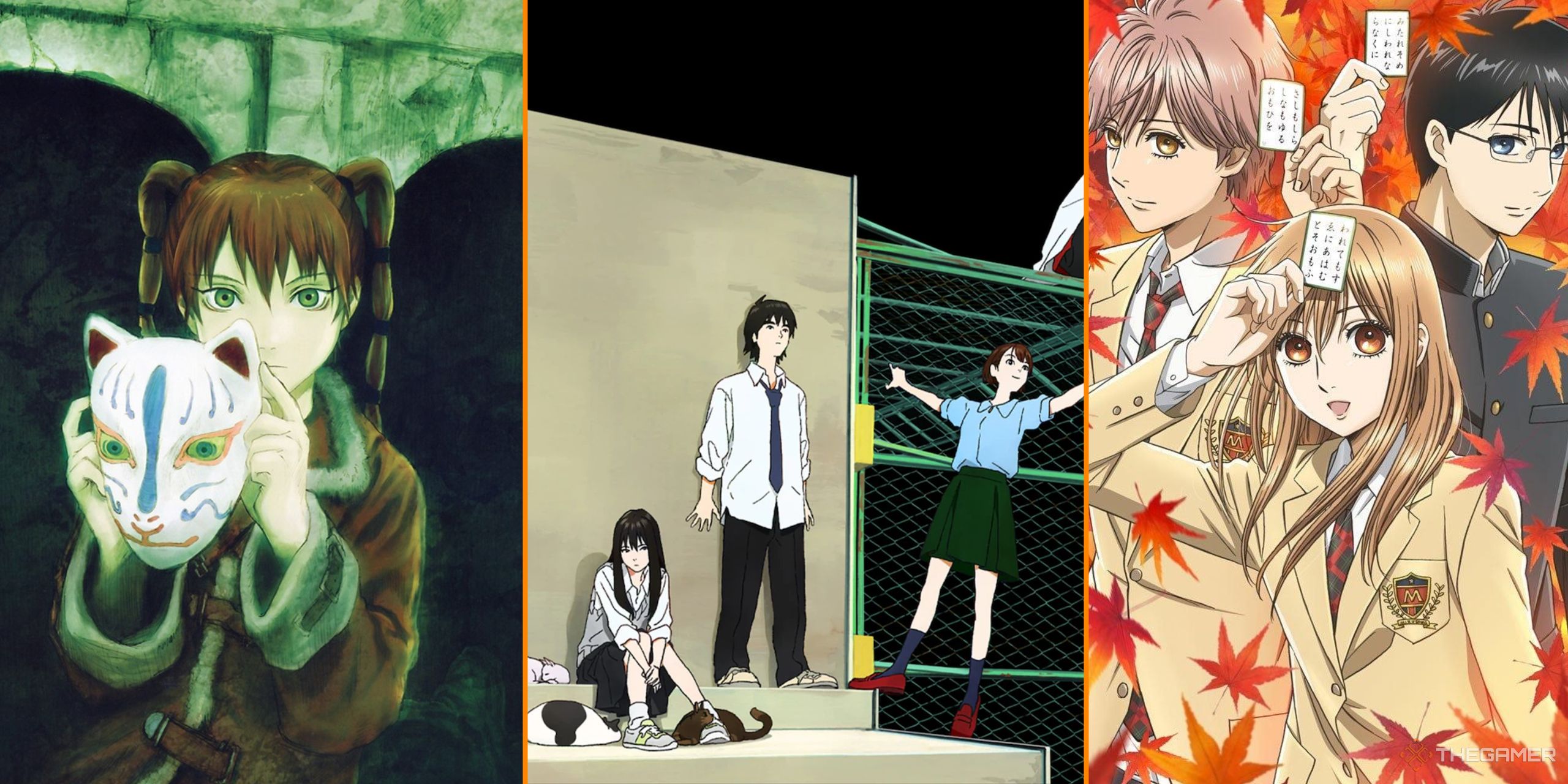 One of the best and underrated anime by Studio Madhouse, with Texhnolyze, Sonny Boy, and Chihayafuru from left to right. 