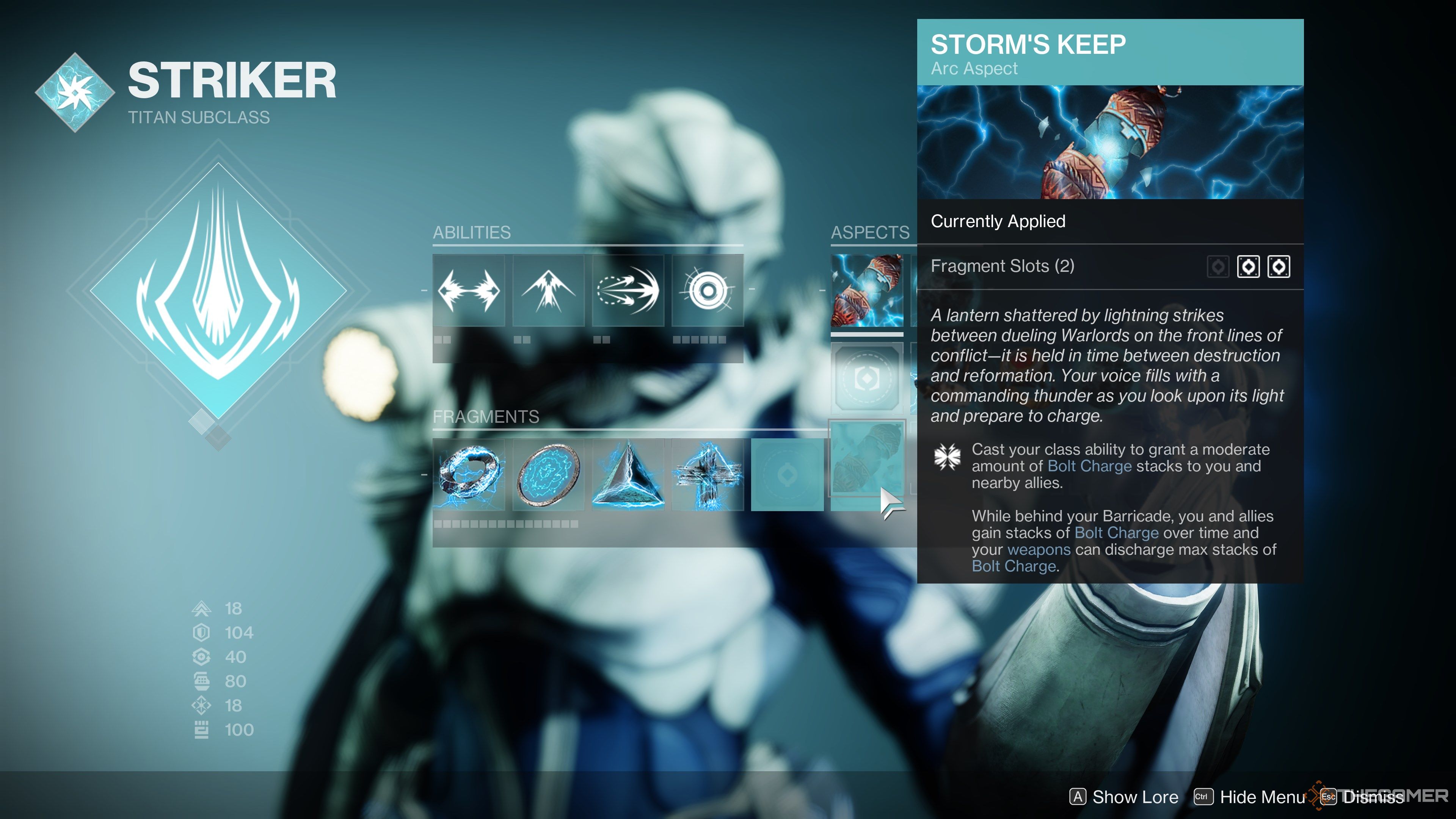 Destiny 2 Storm&rsquo;s Keep Aspect