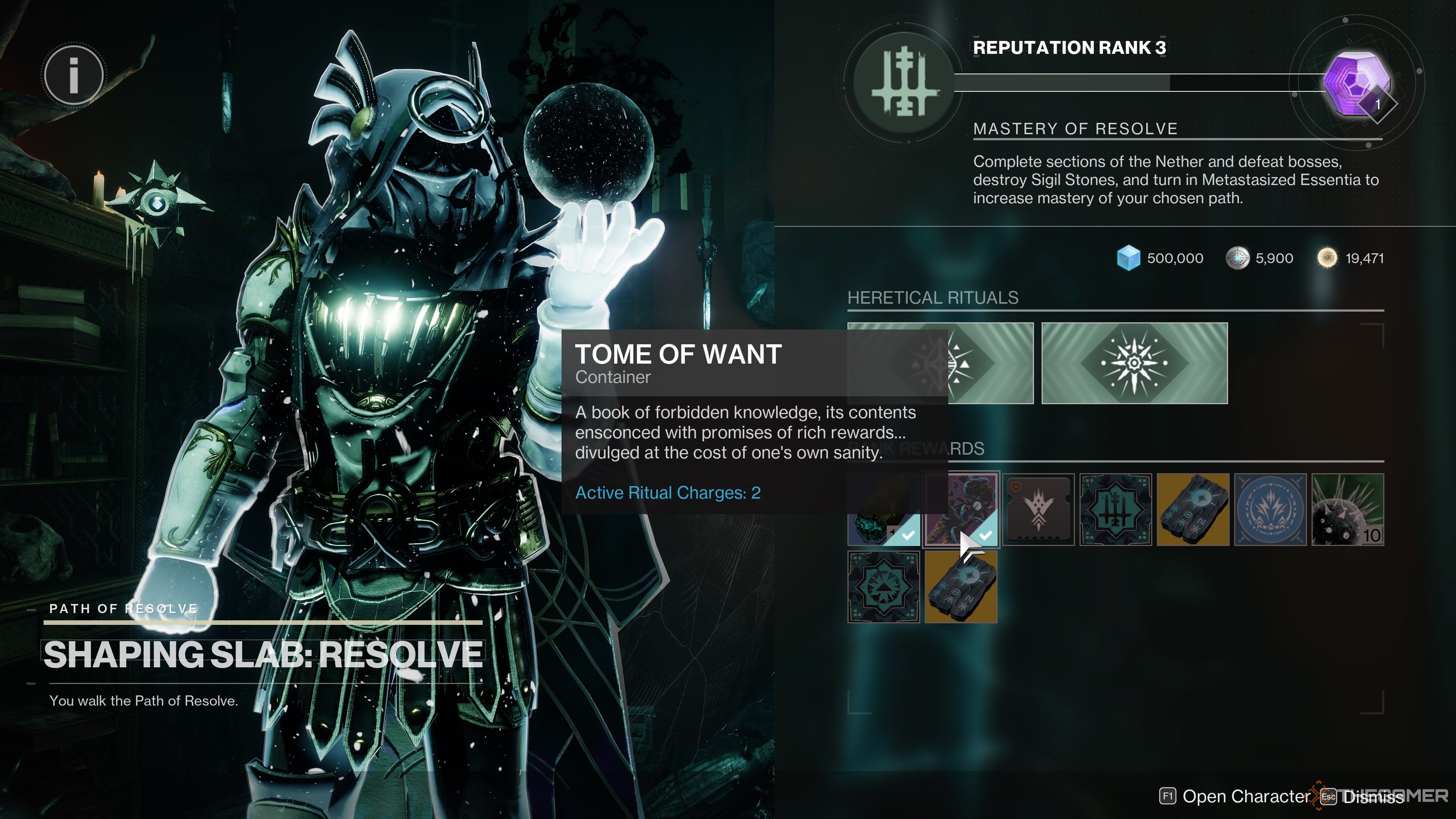 Destiny 2 Tom desired