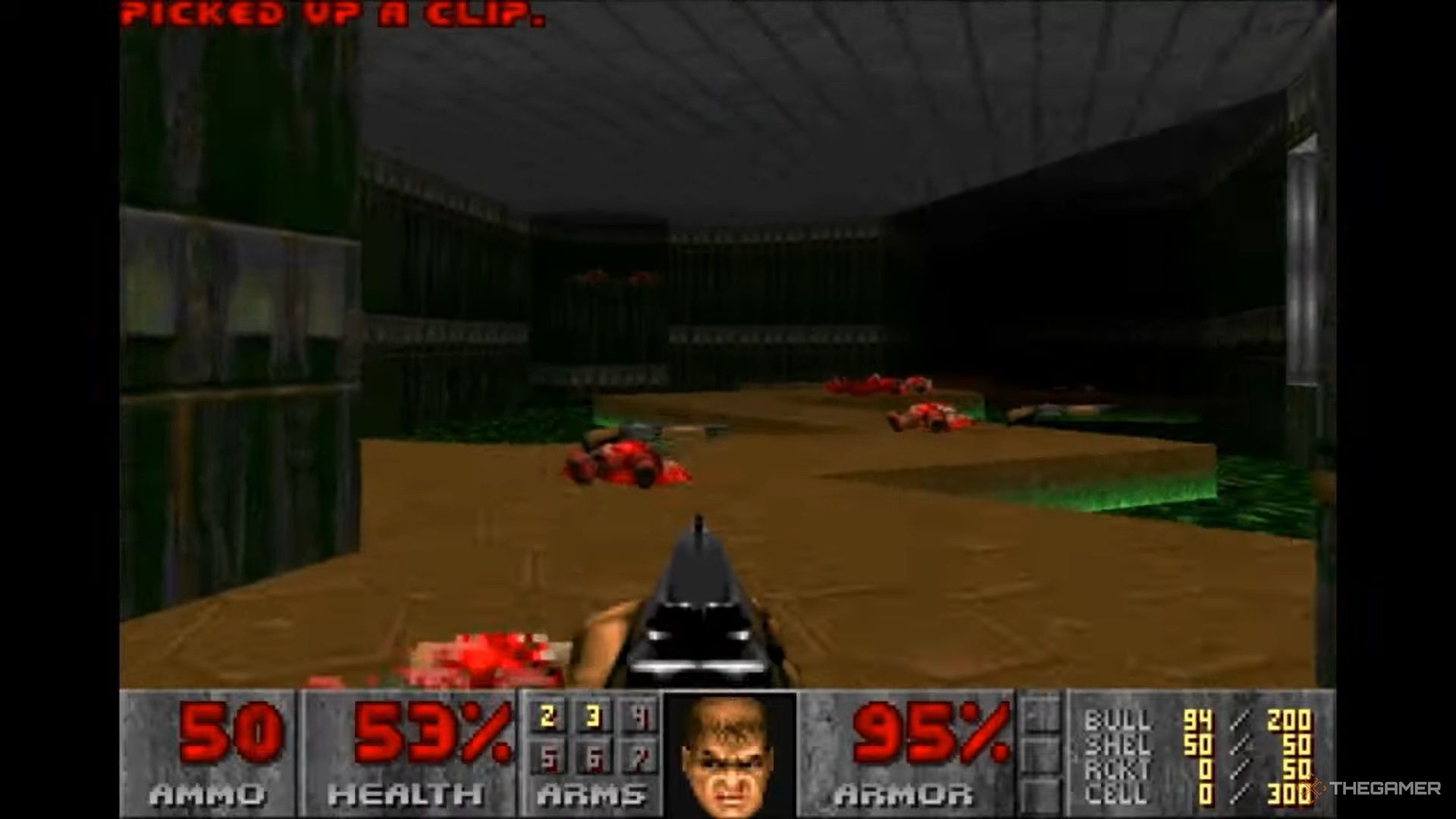Gameplay of 1993&rsquo;s Doom on PC.