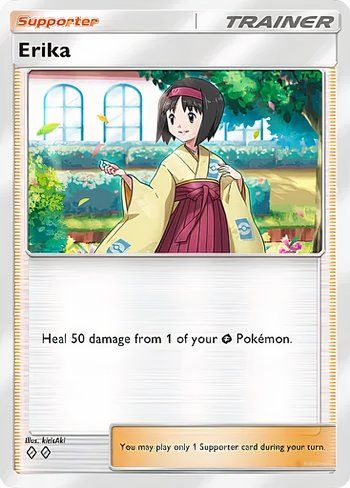 The Erika card from Pokemon TCG Pocket.