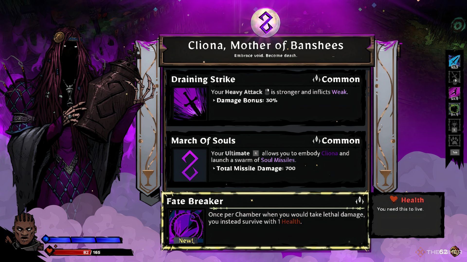 Fate Breaker blessing selection screen in Sworn.
