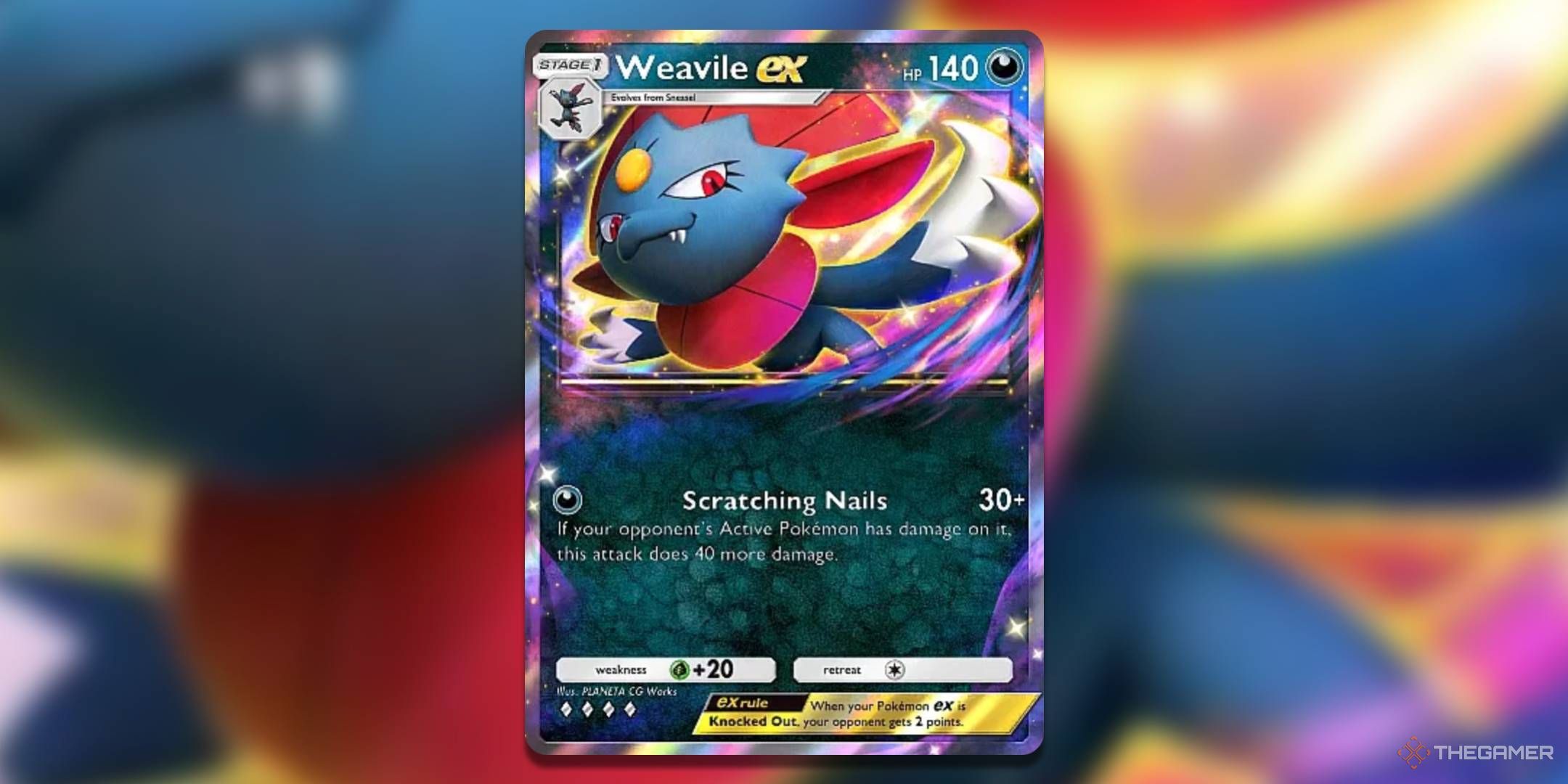 Feature image of Weavile ex in Pokemon TCG Pocket