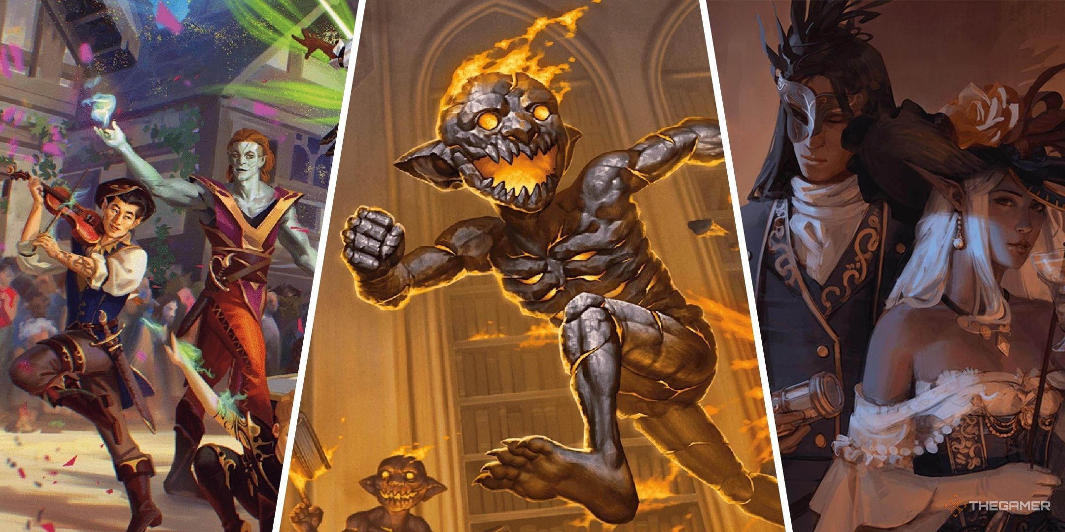 Dungeons &amp; Dragons image showing performers, spies and a magmin.