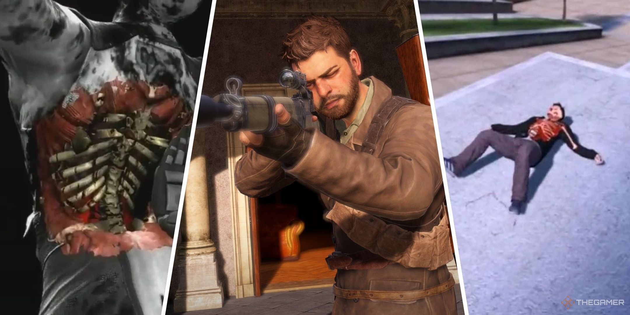 Featured image containing screenshots from Mortal Kombat 10, Sniper Elite Resistance, and Skate 3.