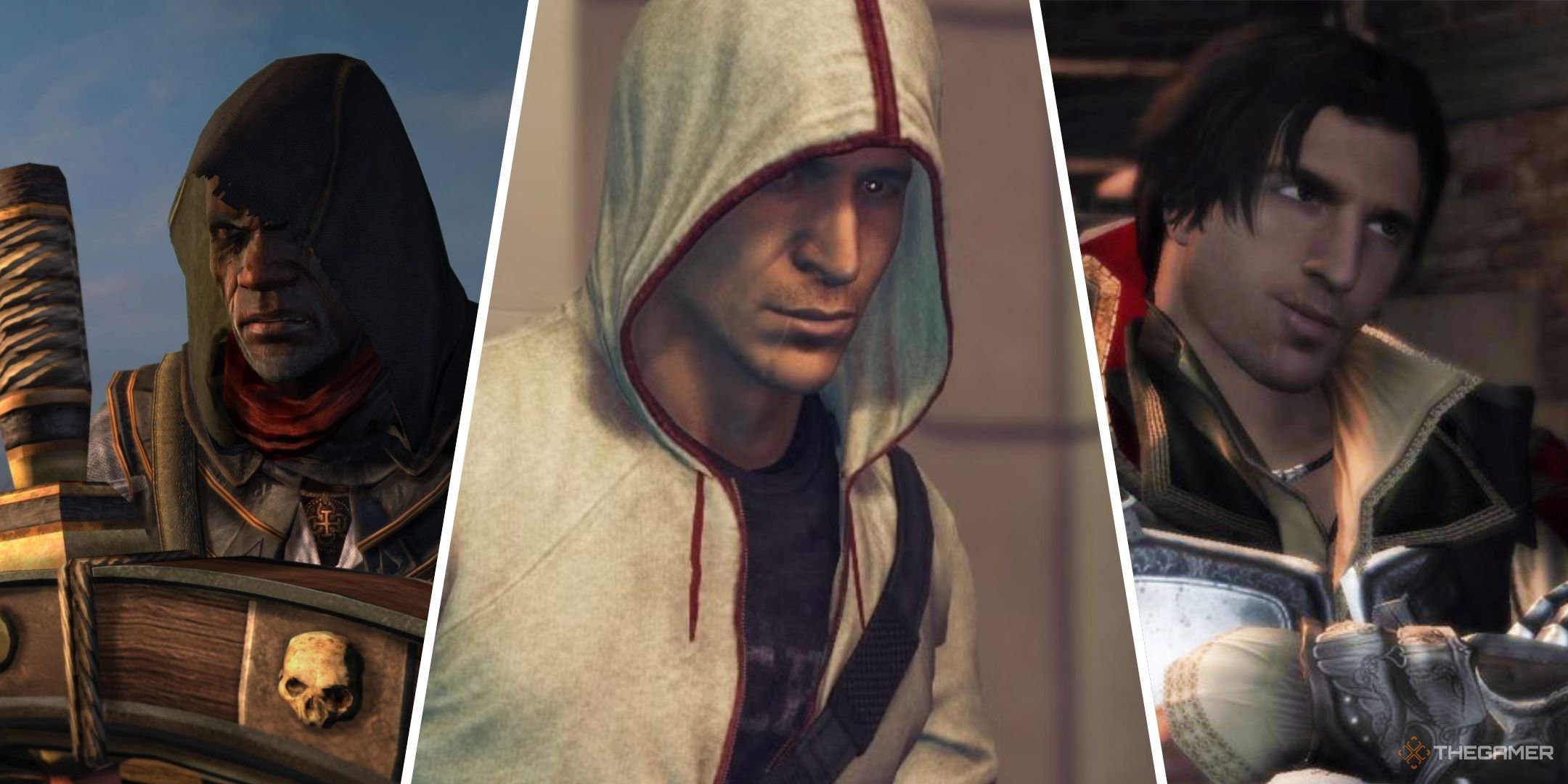 Outstanding images with the screen of the Adwale, Desmond Miles and Ezio.