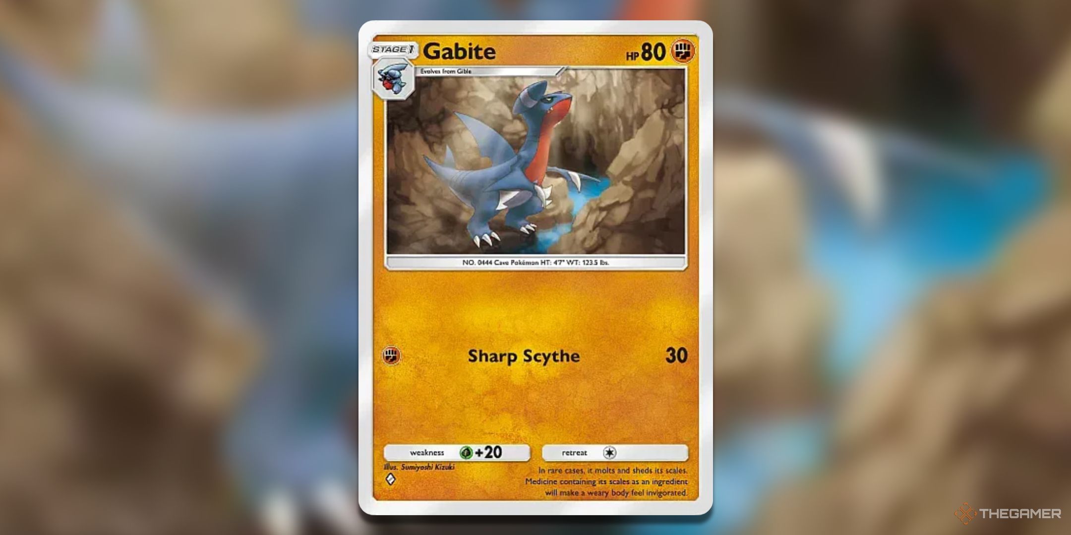 Gabite Pokemon TCG Pocket Triumphant Light Card Art.