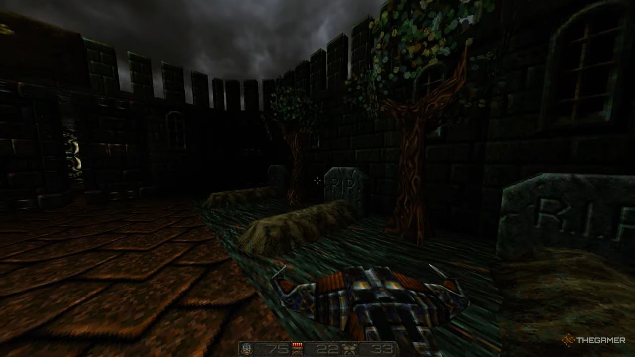 Gameplay of the Grim Borough mod for Chasm: The Rift.