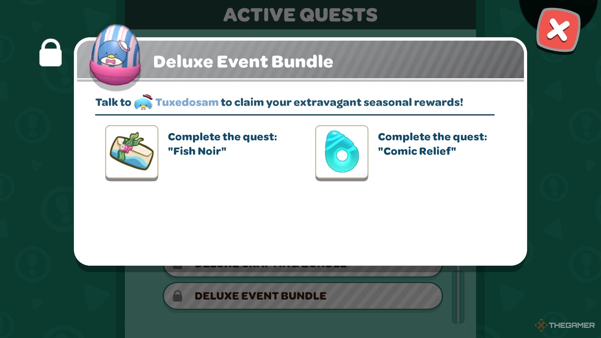 Deluxe Event Bundle unlock conditions with Tuxedosam.