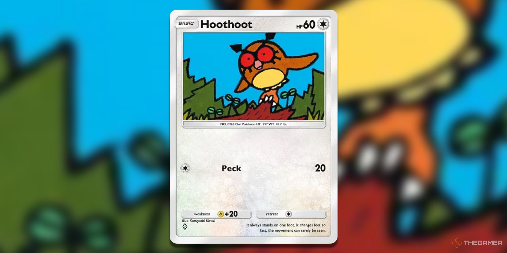 Hoothoot Pokemon TCG Pocket Triumphant Light Card Art.