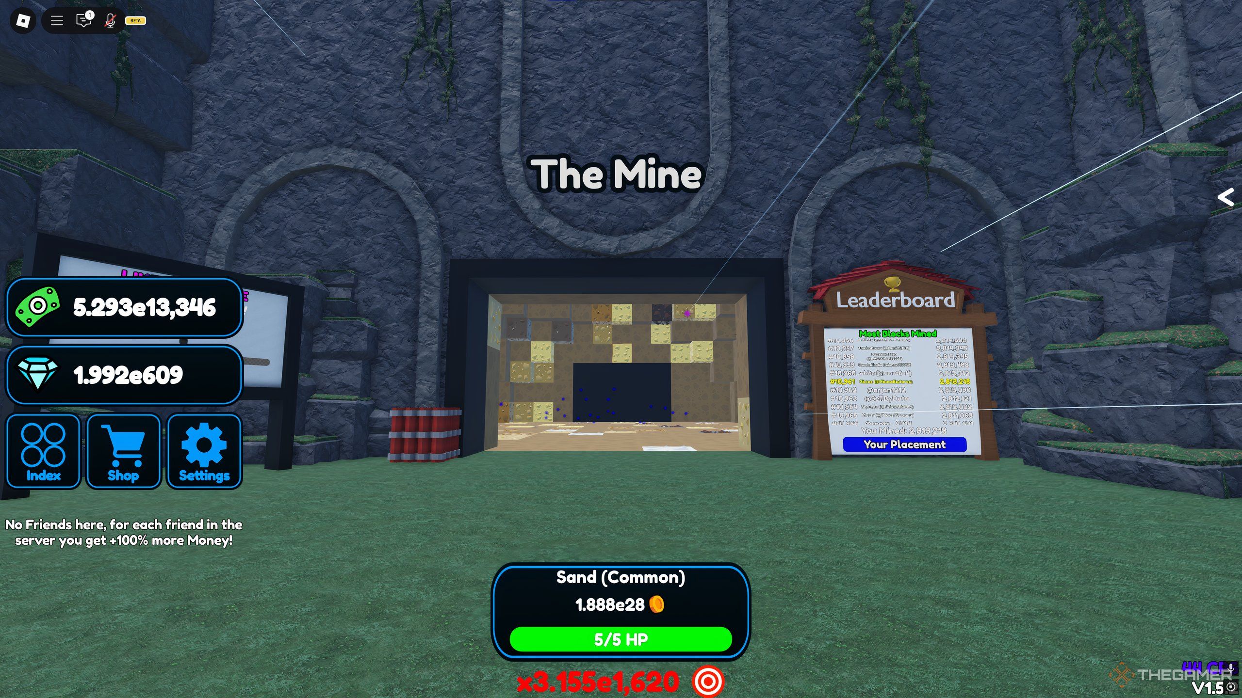 The entrance to the Mine in Circle Grinding Incremental on Roblox.