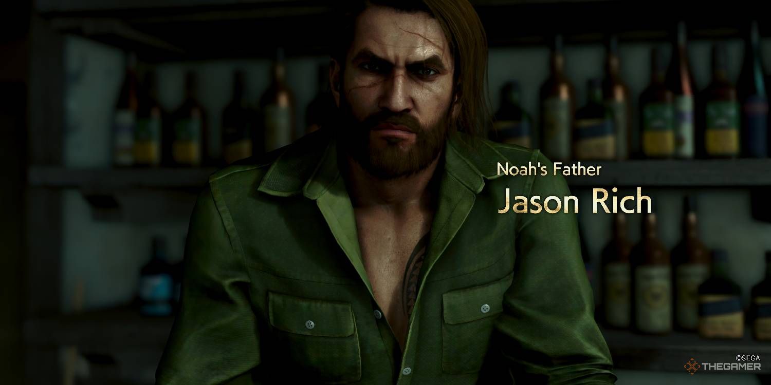 Jason Rich introduction screen from Like A Dragon Pirate Yakuza.