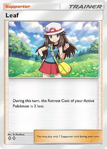The Leaf card from Pokemon TCG Pocket.