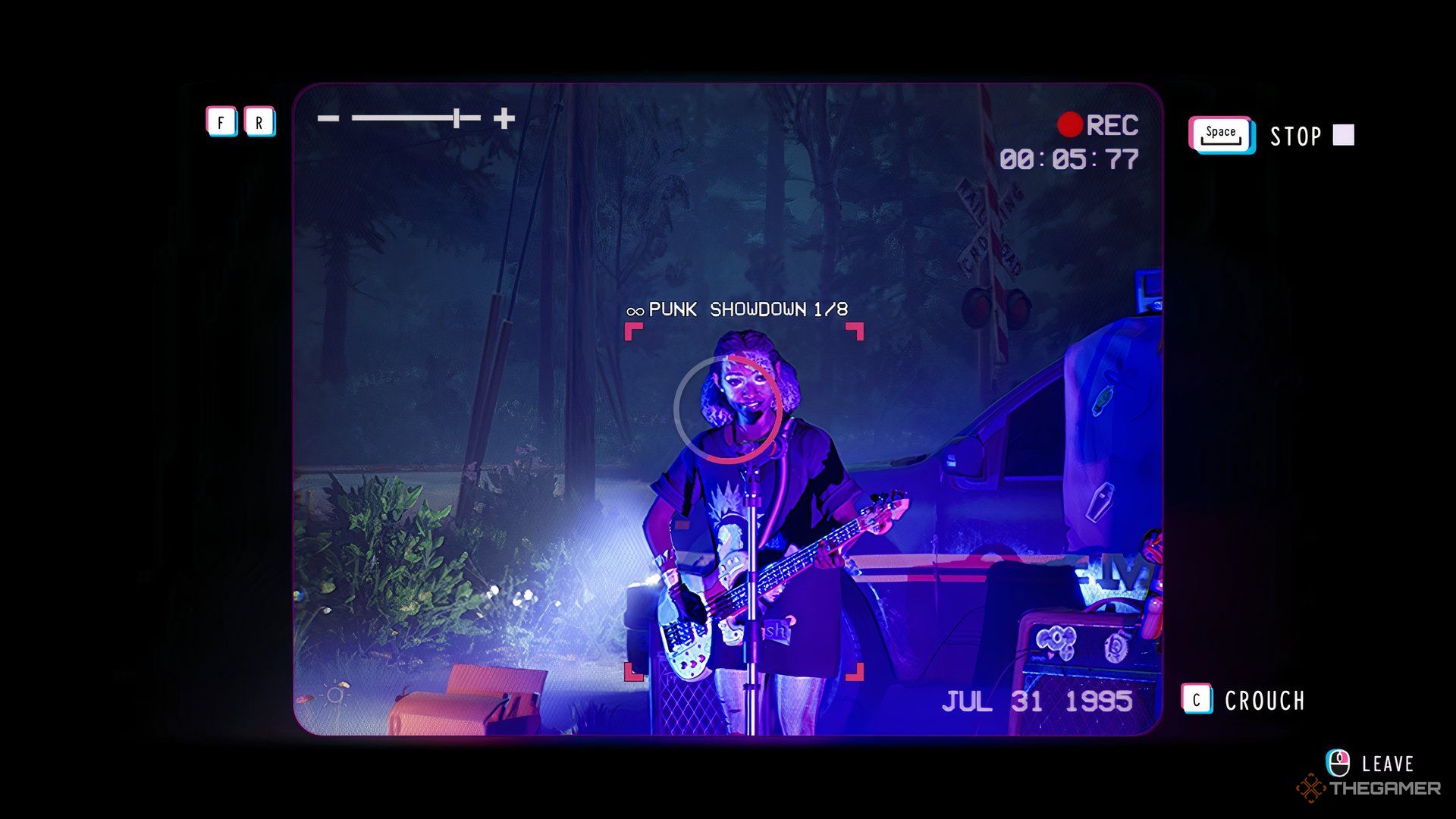 Autumn playing and singing in Lost Records: Bloom &amp; Rage.