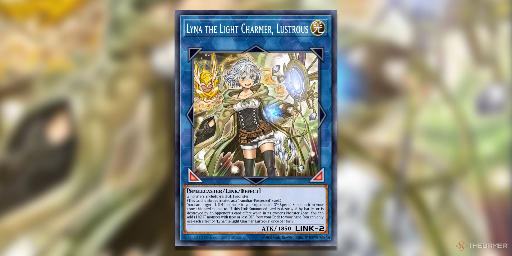 Lyna The Light Charmer, Lustrous Yu-Gi-Oh! TCG Card Art.