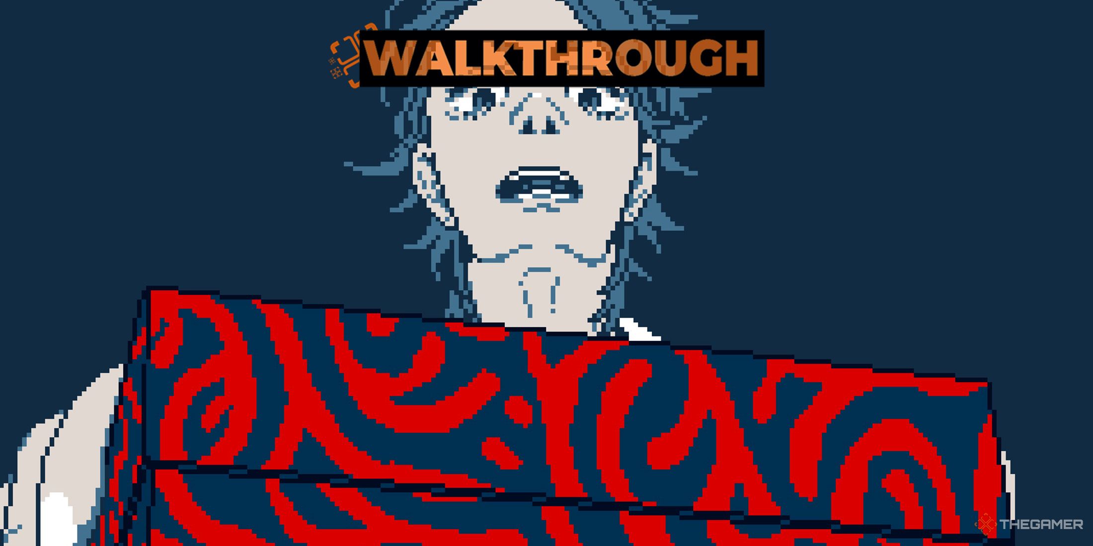 Mayusaki opens a cursed box that has red patterns in Urban Myth Dissolution Center
