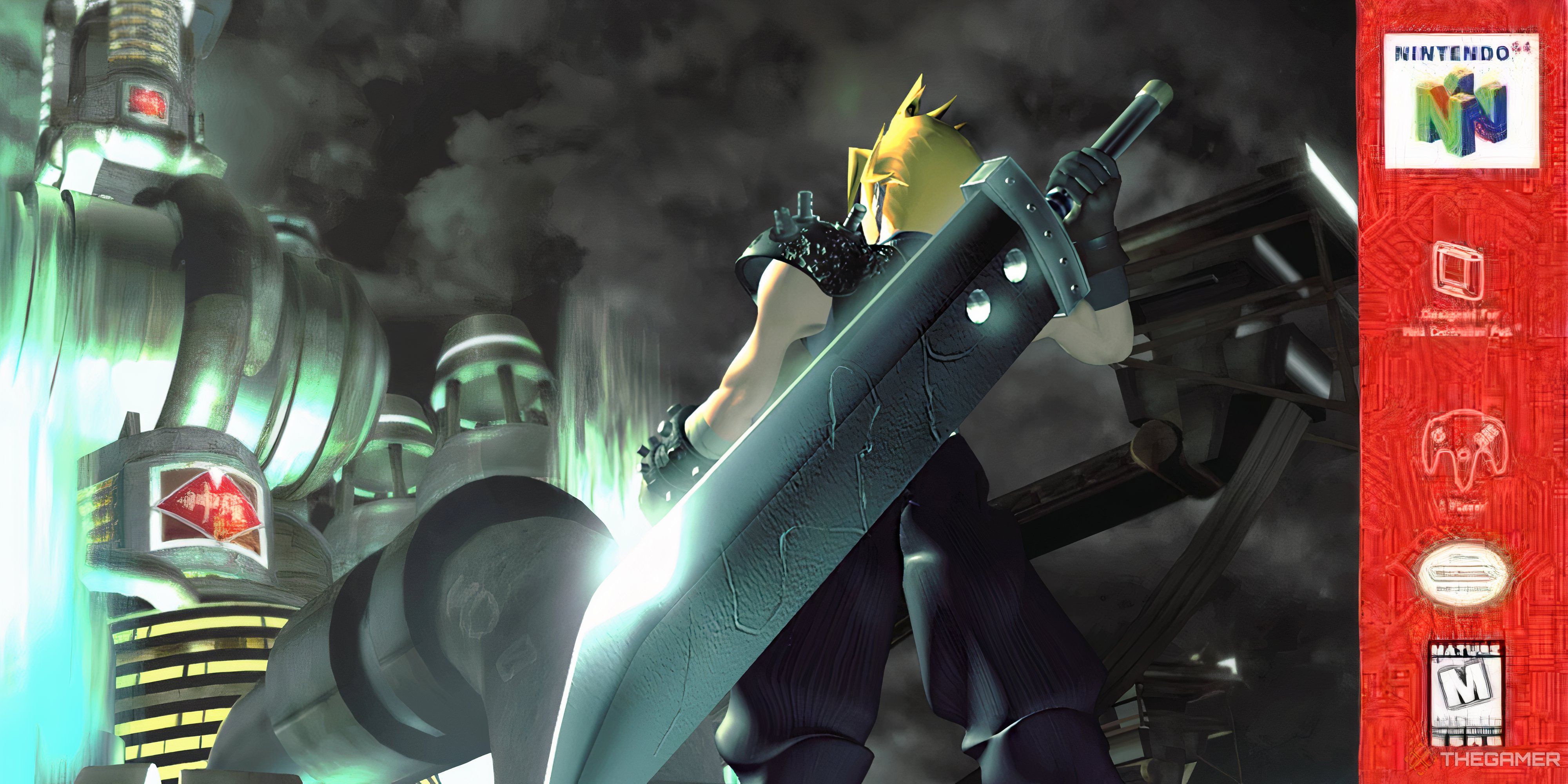 final fantasy 7 reimagined as a nintendo 64 game.