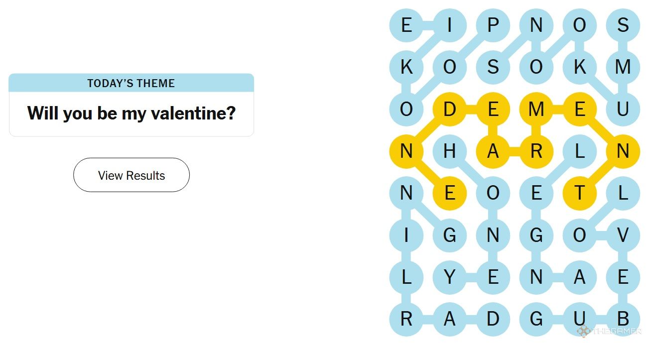 NYT Strands answers for February 14, 2025.