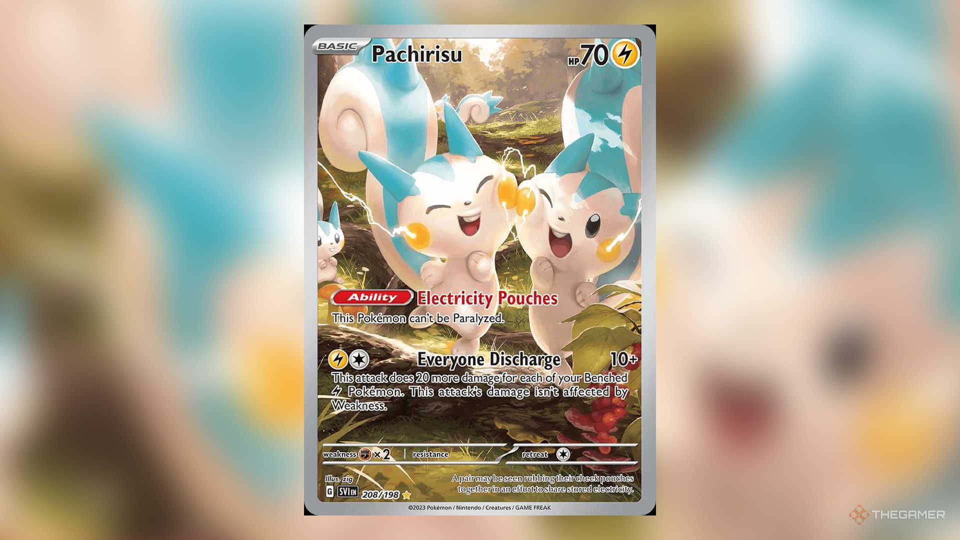 Pachirisu from Scarlet &amp; Violet Booster Pack in Pokemon TCG.