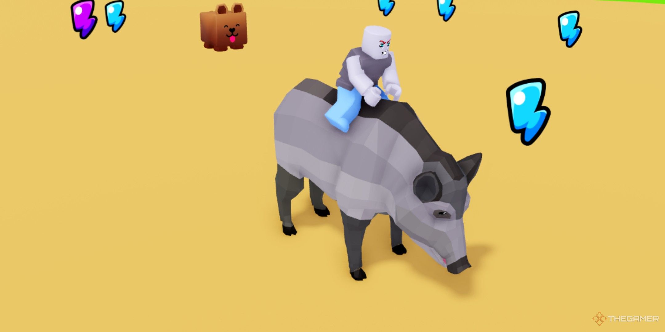 a player in Super Animal Race Simulator on Roblox