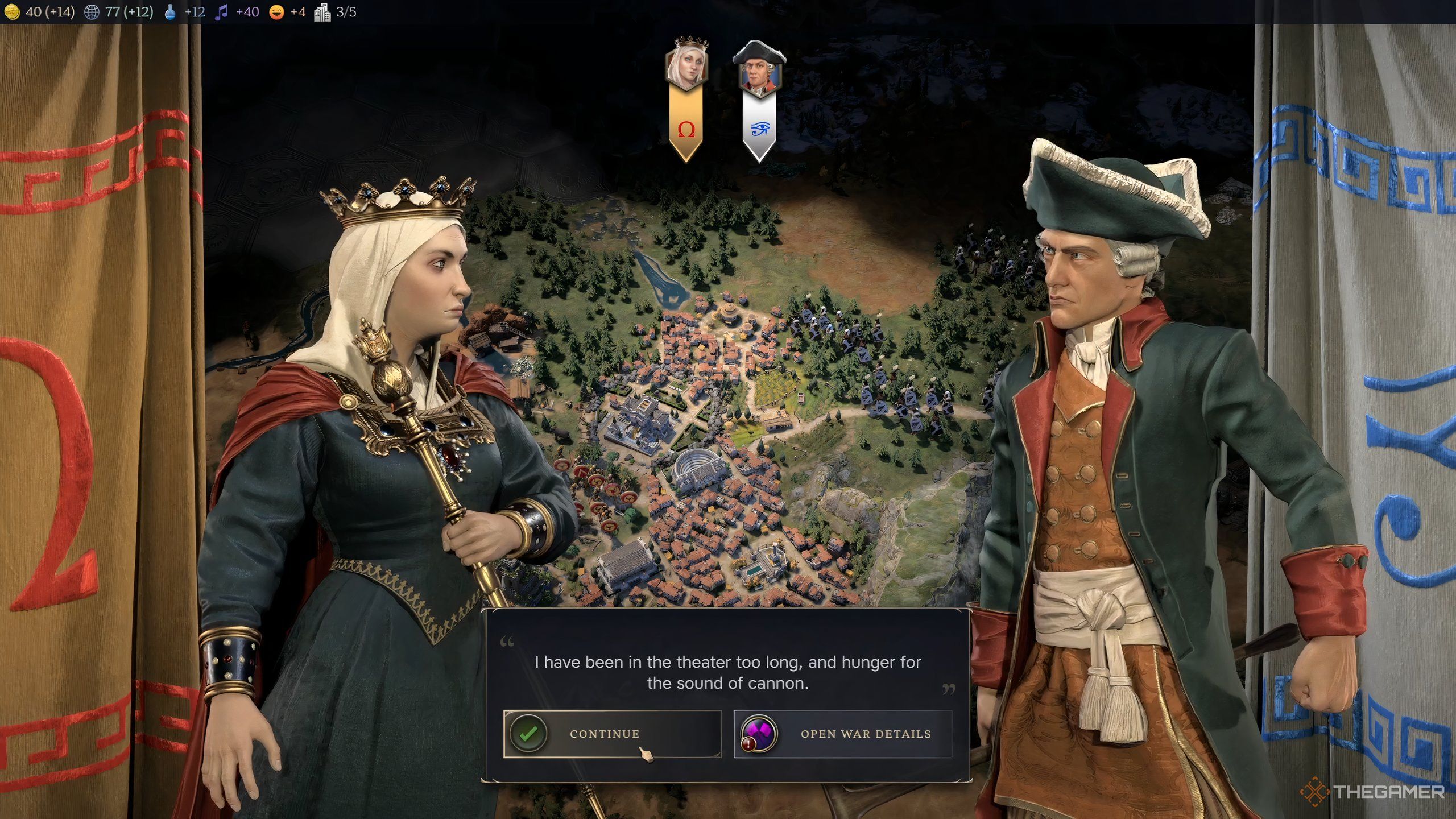 Isabella and Washington go to war in Civilization 7. 