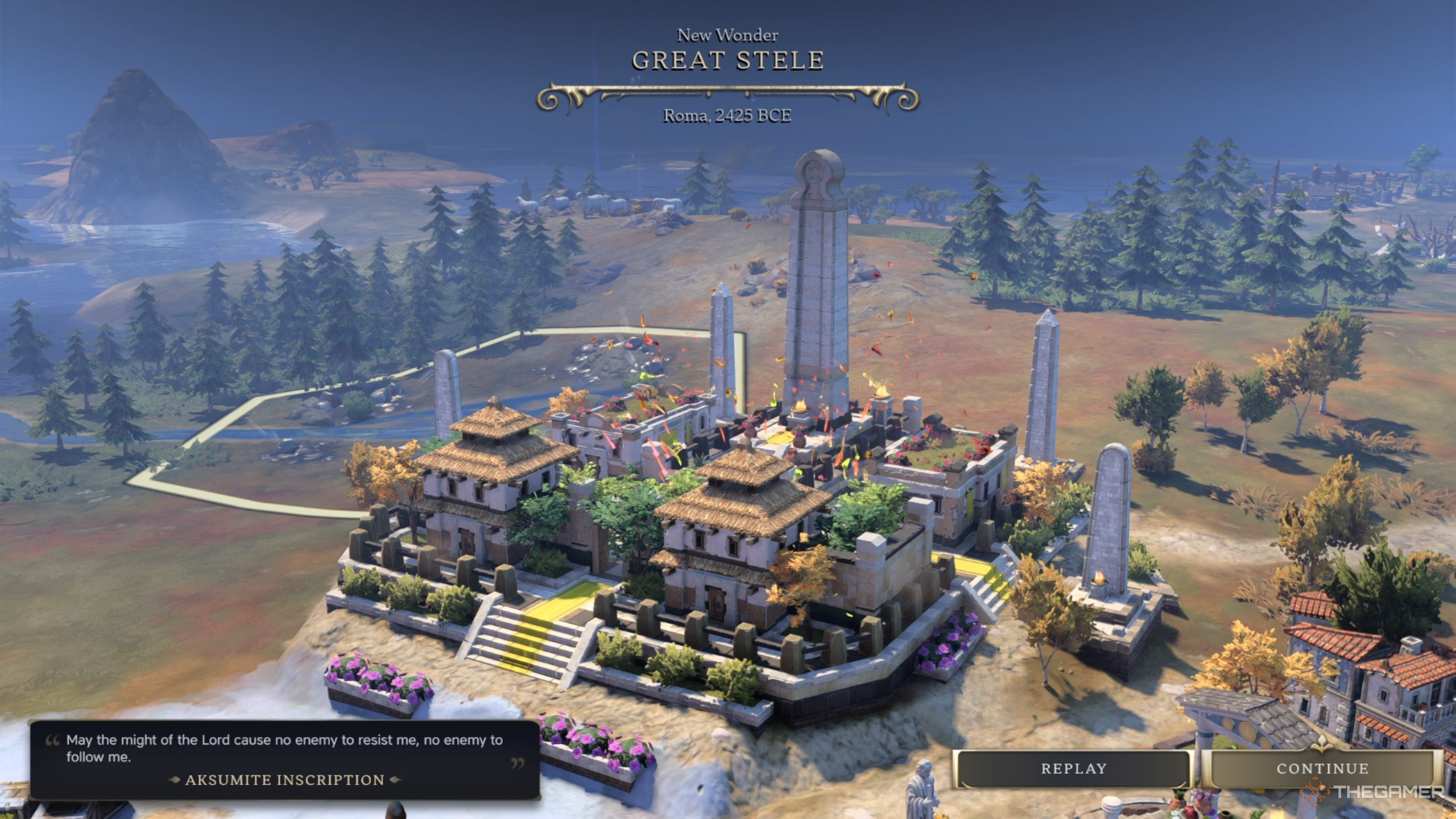 The Great Steele Wonder under construction in Civilization 7. 