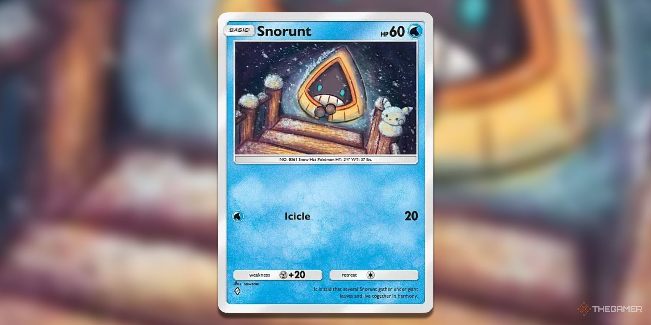 Snorunt Pokemon TCG Pocket Triumphant Light Card Art.