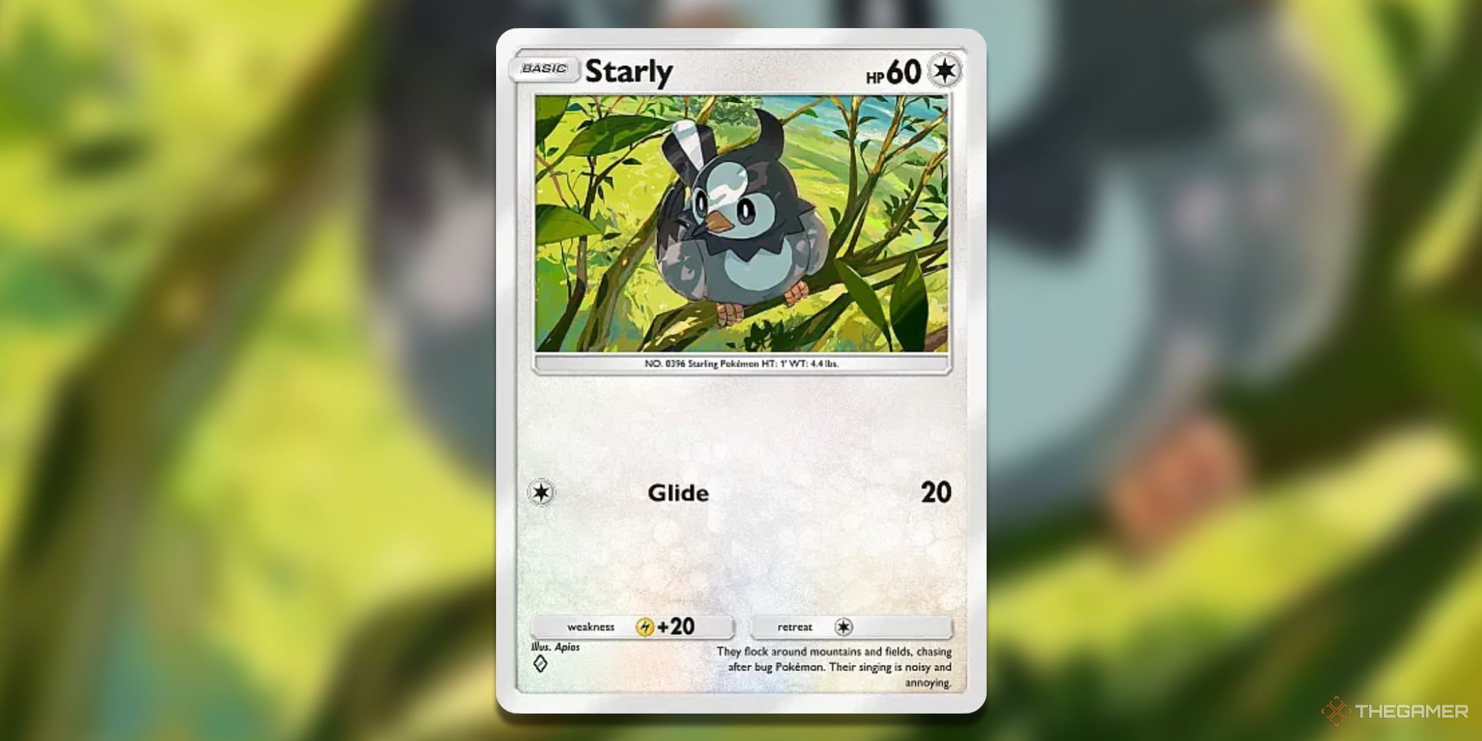 Starly Pokemon TCG Pocket Triumphant Light Card Art.