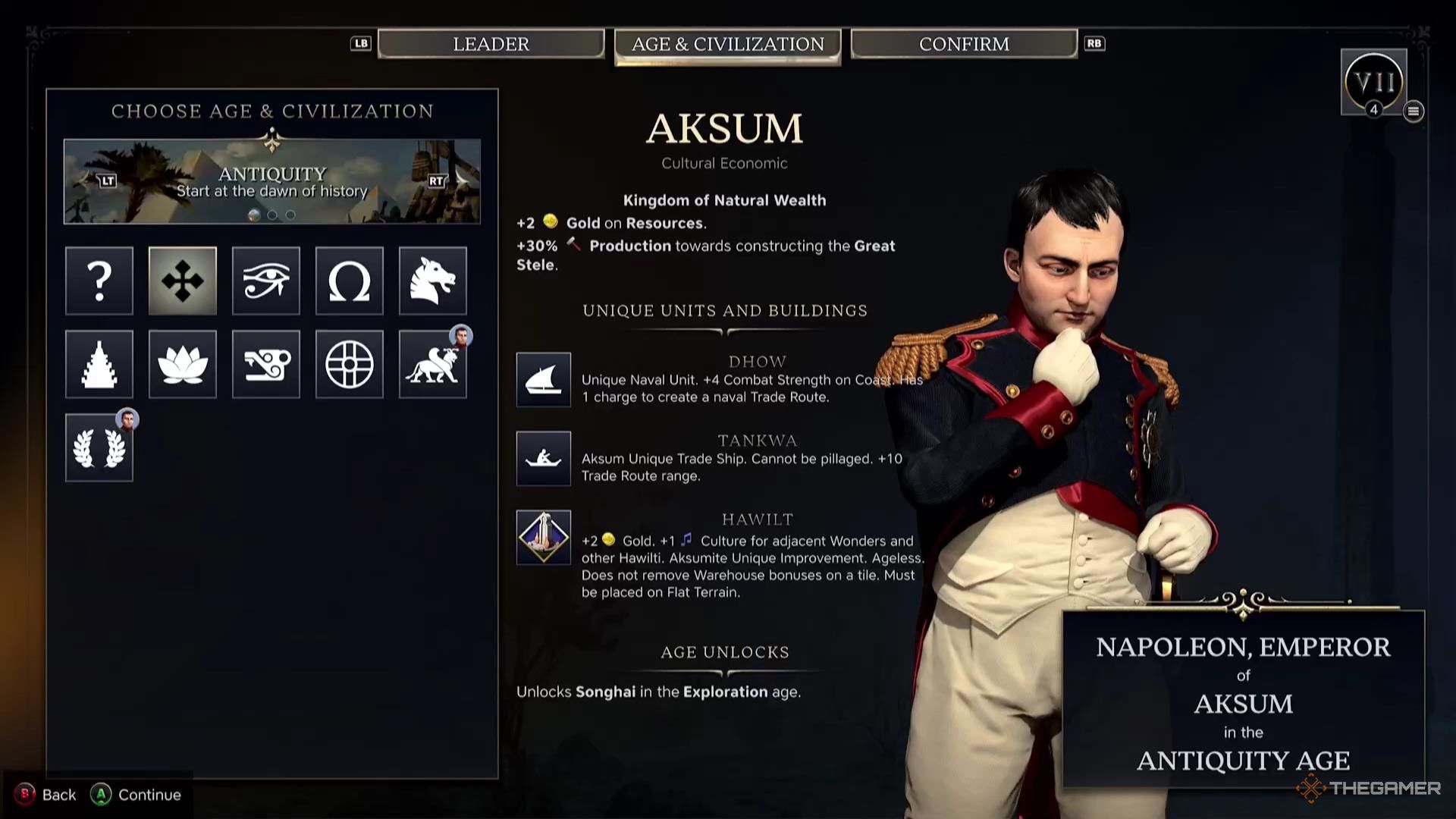 The Aksum civilization in Civilization 7.