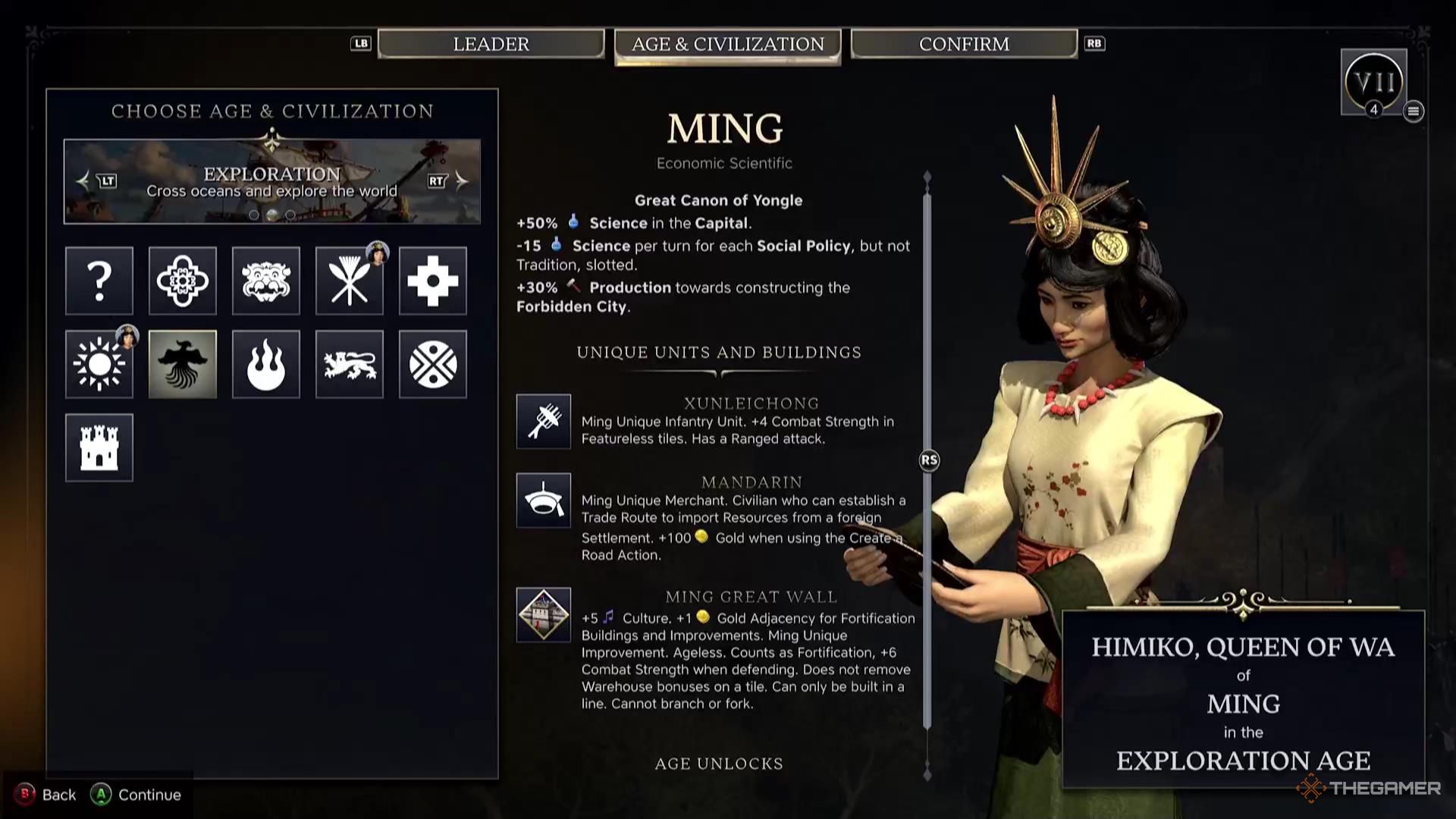 The Ming civilization in Civilization 7.