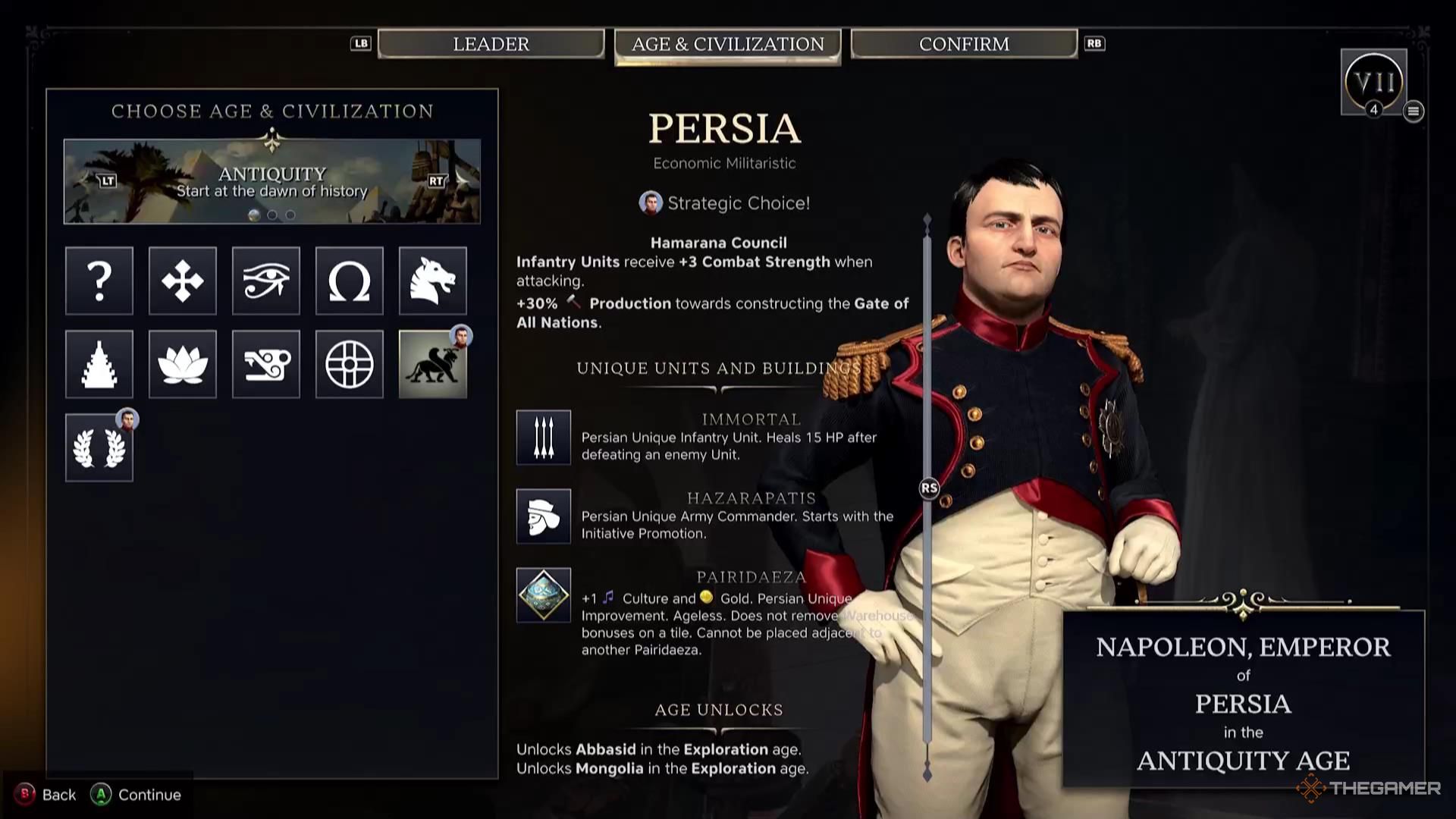 The Persia civilization in Civilization 7.