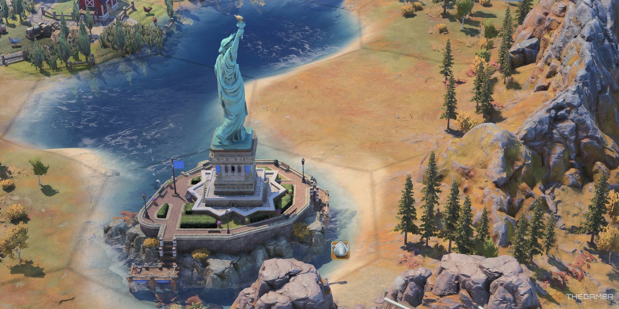 The Statue of Liberty in Civilization 7