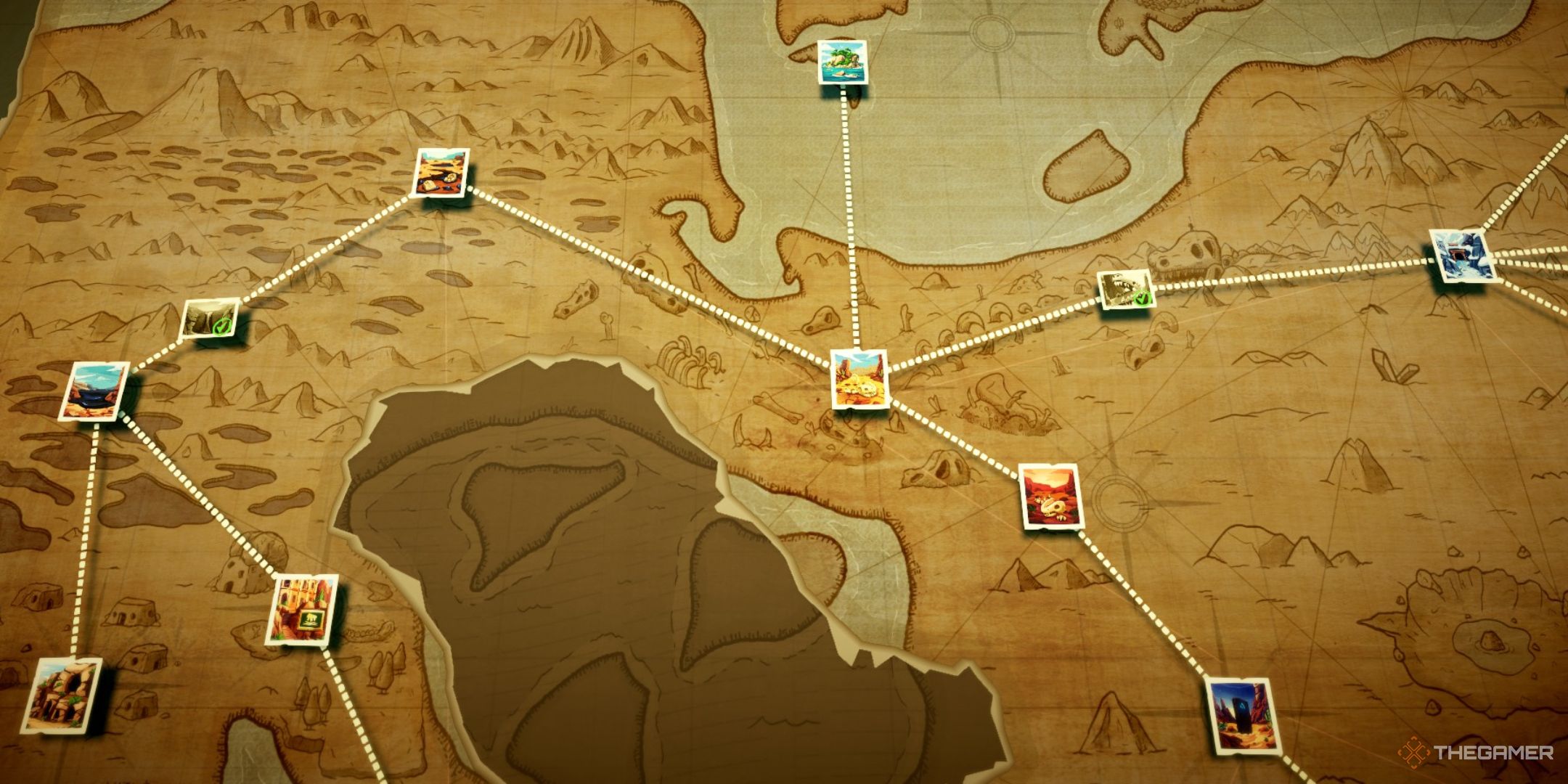 the bone belt expedition map in two point museum