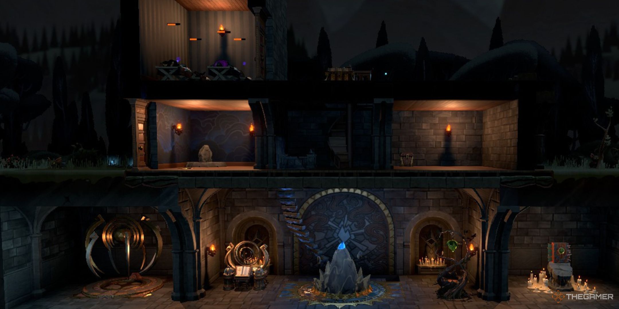 A school building is shown in Mind Over Magic.