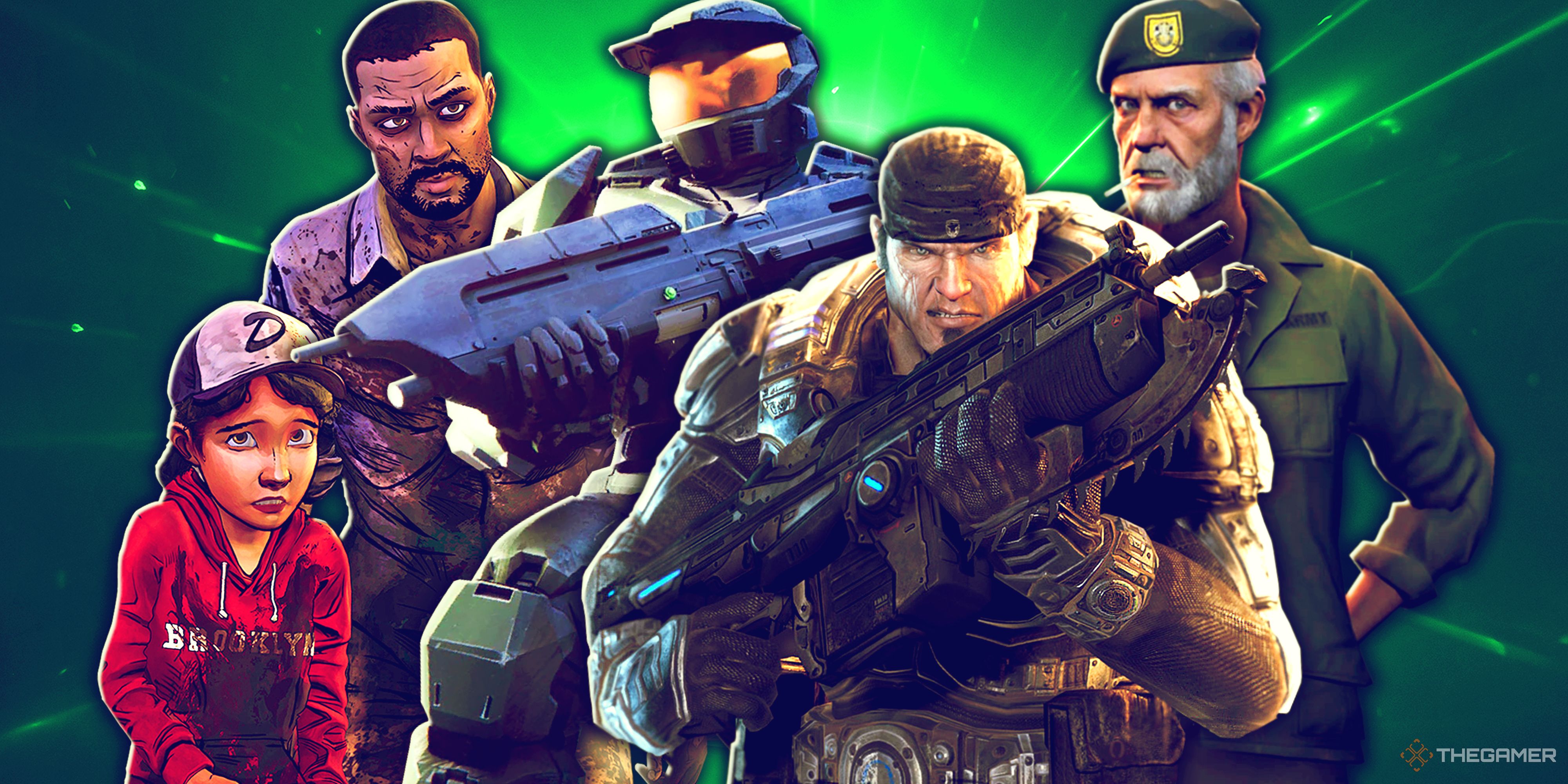 Walking Dead, Halo Combat Evolved, Gears of War and Left 4 Dead.