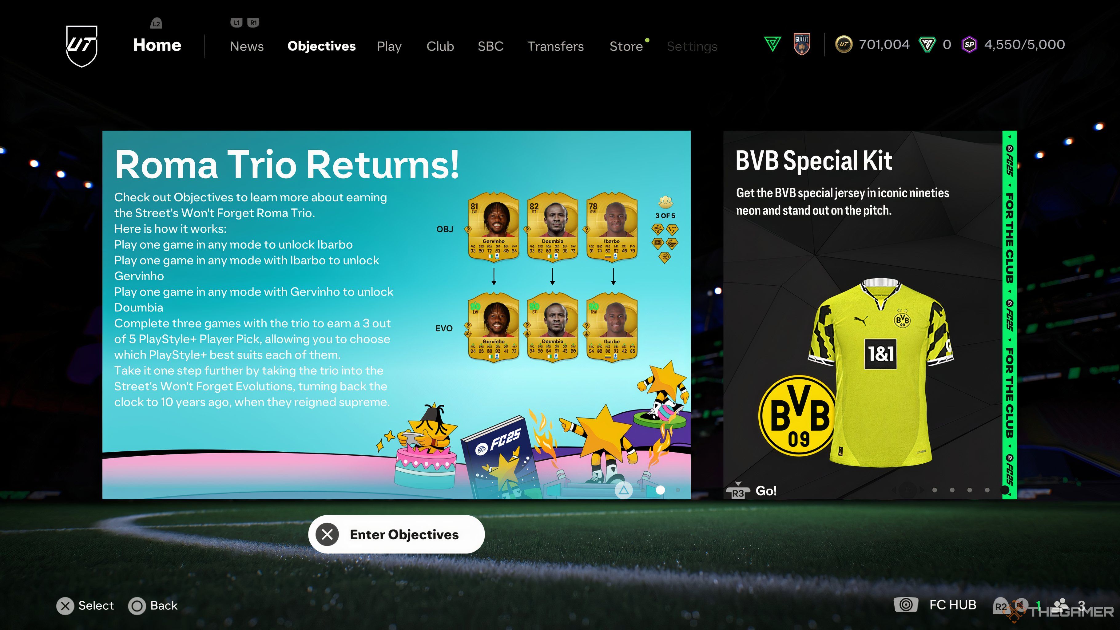 Three heros cards in EA Sports FC 25.
