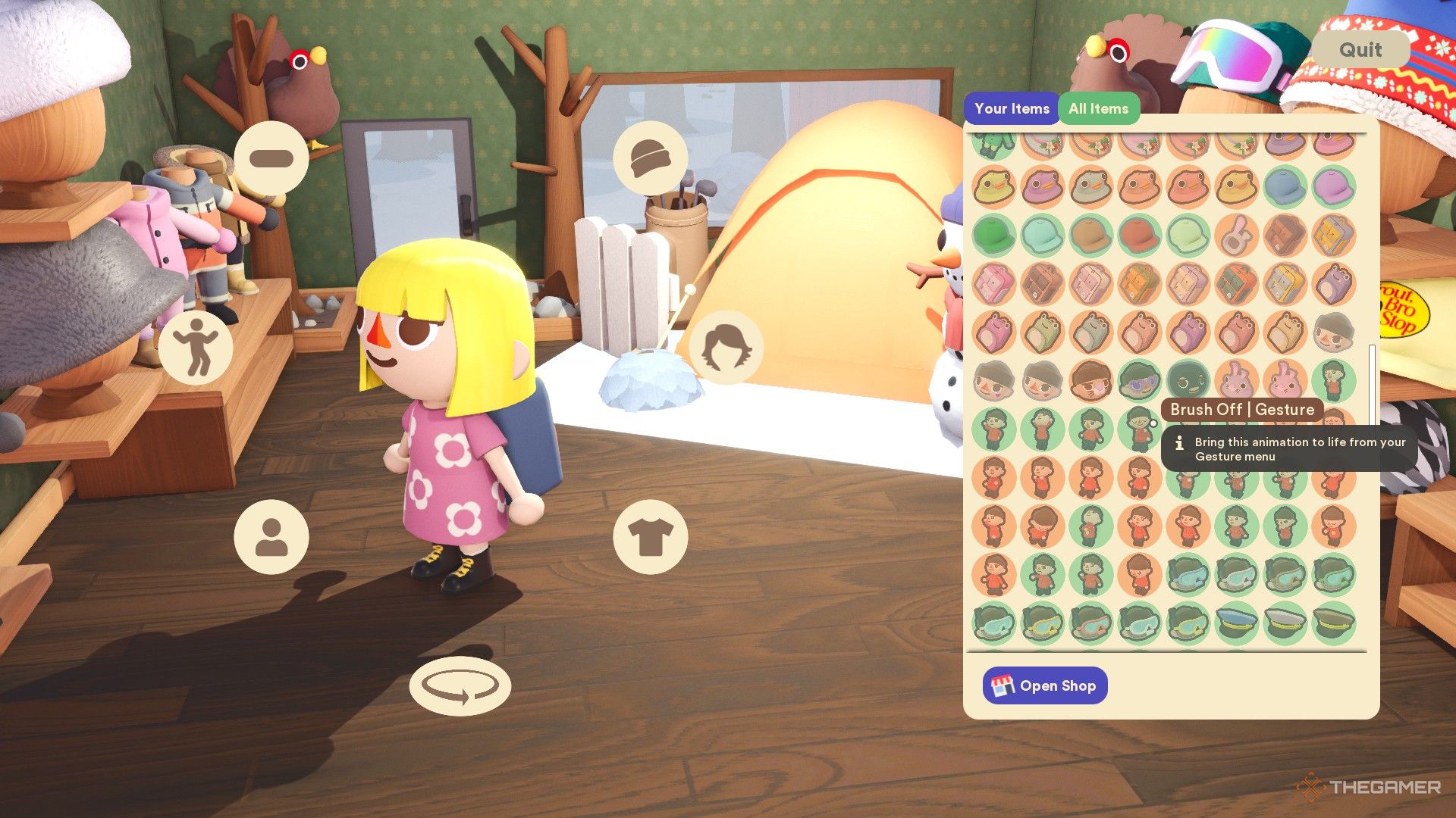 Longvinter character in-game performing an action.