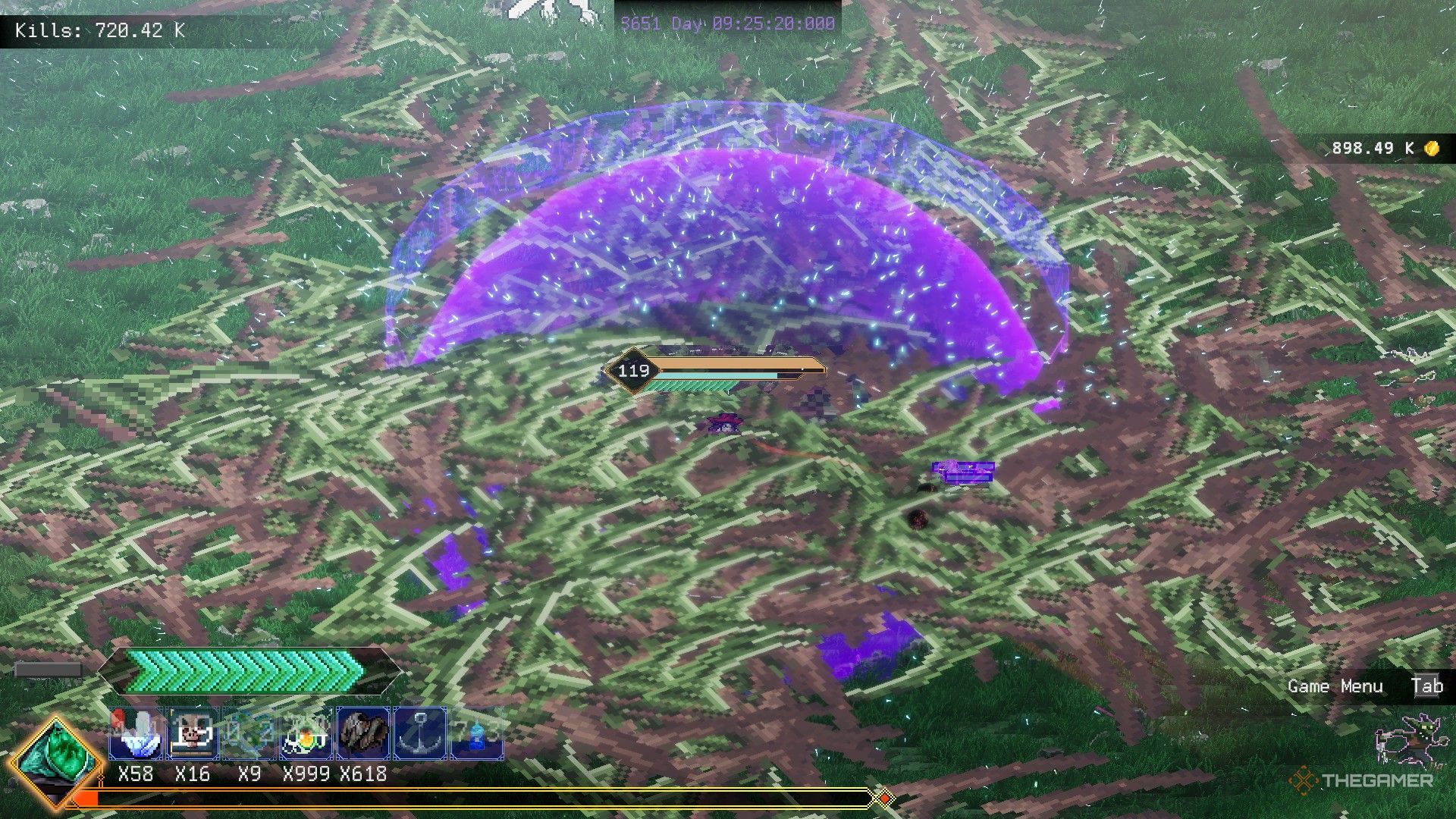 A player reaches Rogue Genesia&rsquo;s secret ending by using the death scythe to survive nine days.