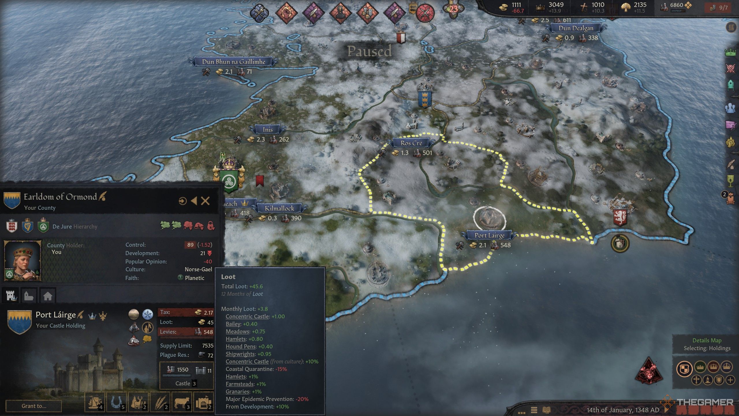 Crusaders looted the holding of kings 3.