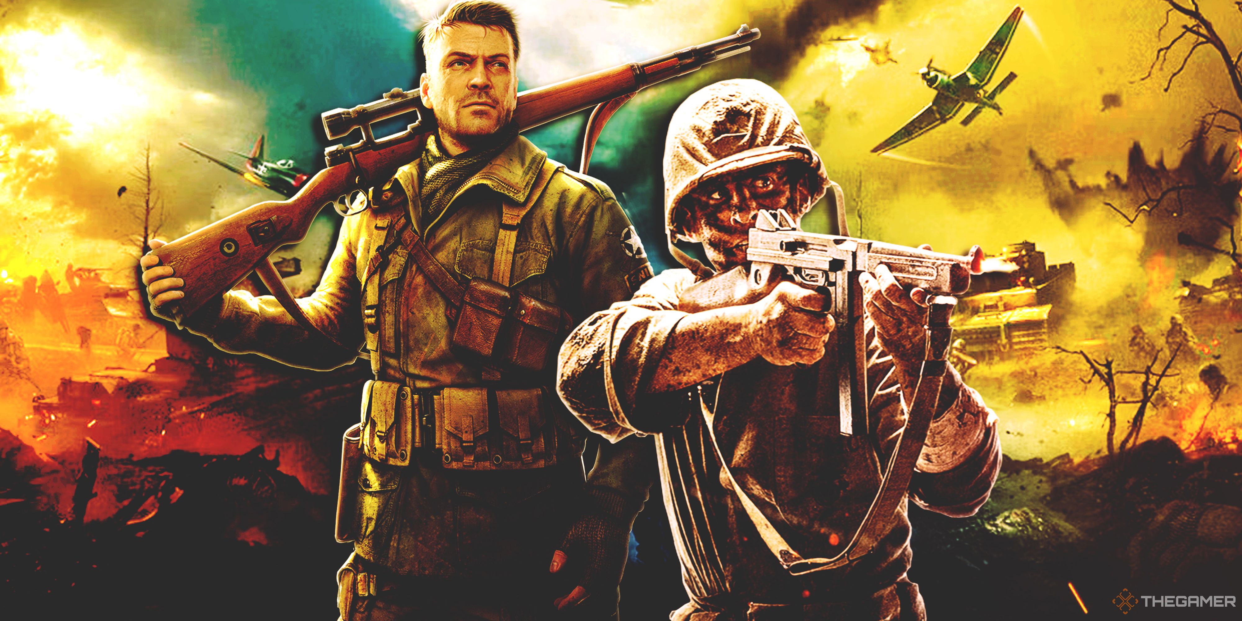 Hell Let Loose, Sniper Elite 5 and Call Of Duty: World At War.